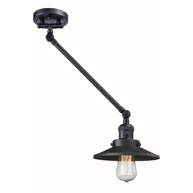 Bruno Marashlian Railroad Wall Swing Lamp by Innovations Lighting