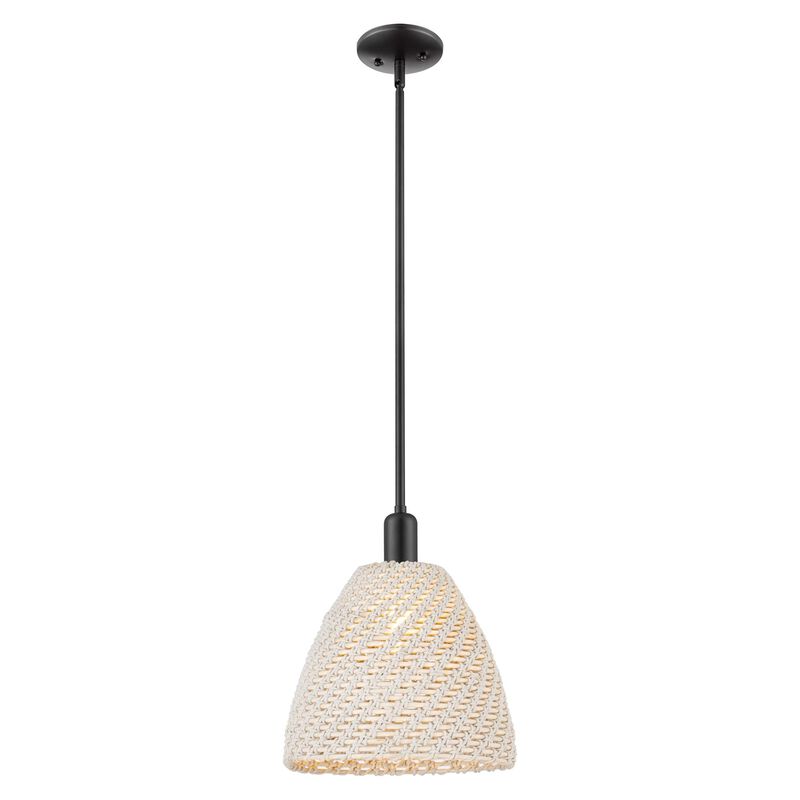 Bruno Marashlian Natural Ballston Dome 12 Inch Mini Pendant by Innovations Lighting