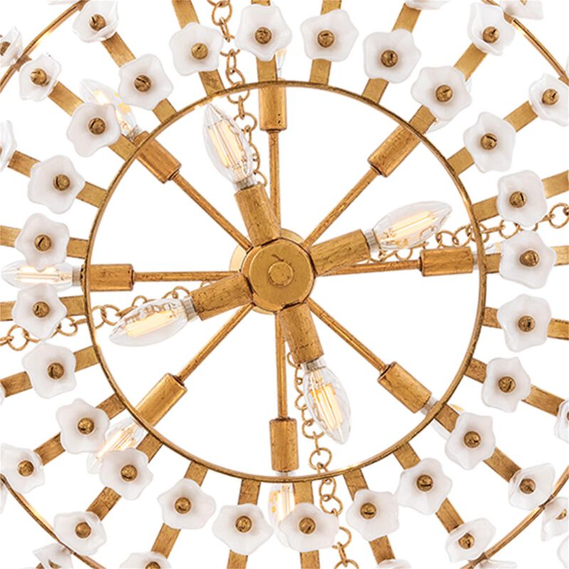 Azalea 36 Inch Chandelier by Fredrick Ramond