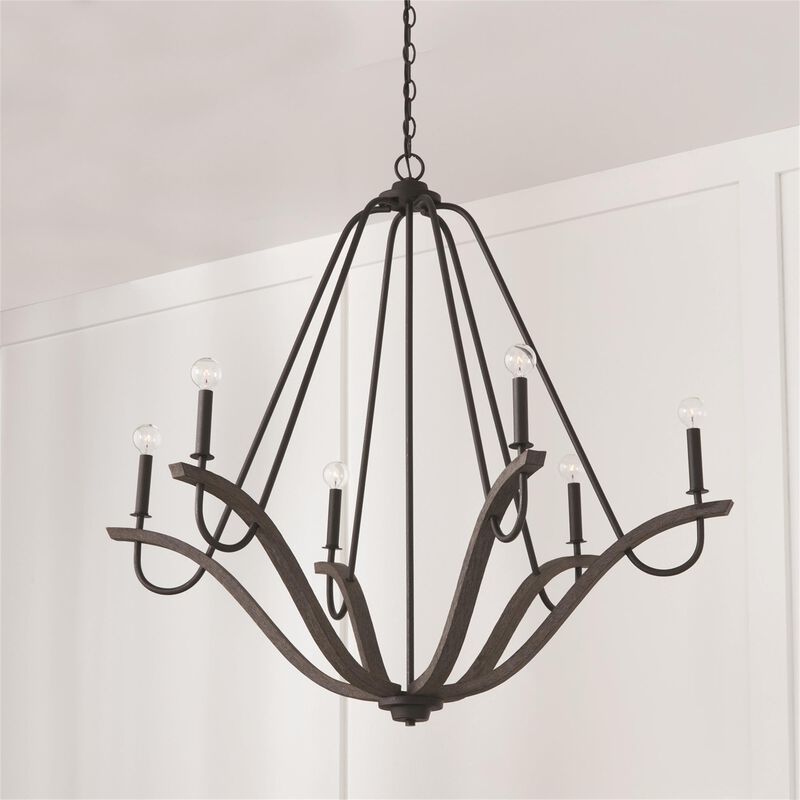 Clive 43 Inch 6 Light Chandelier by Capital Lighting Fixture Company