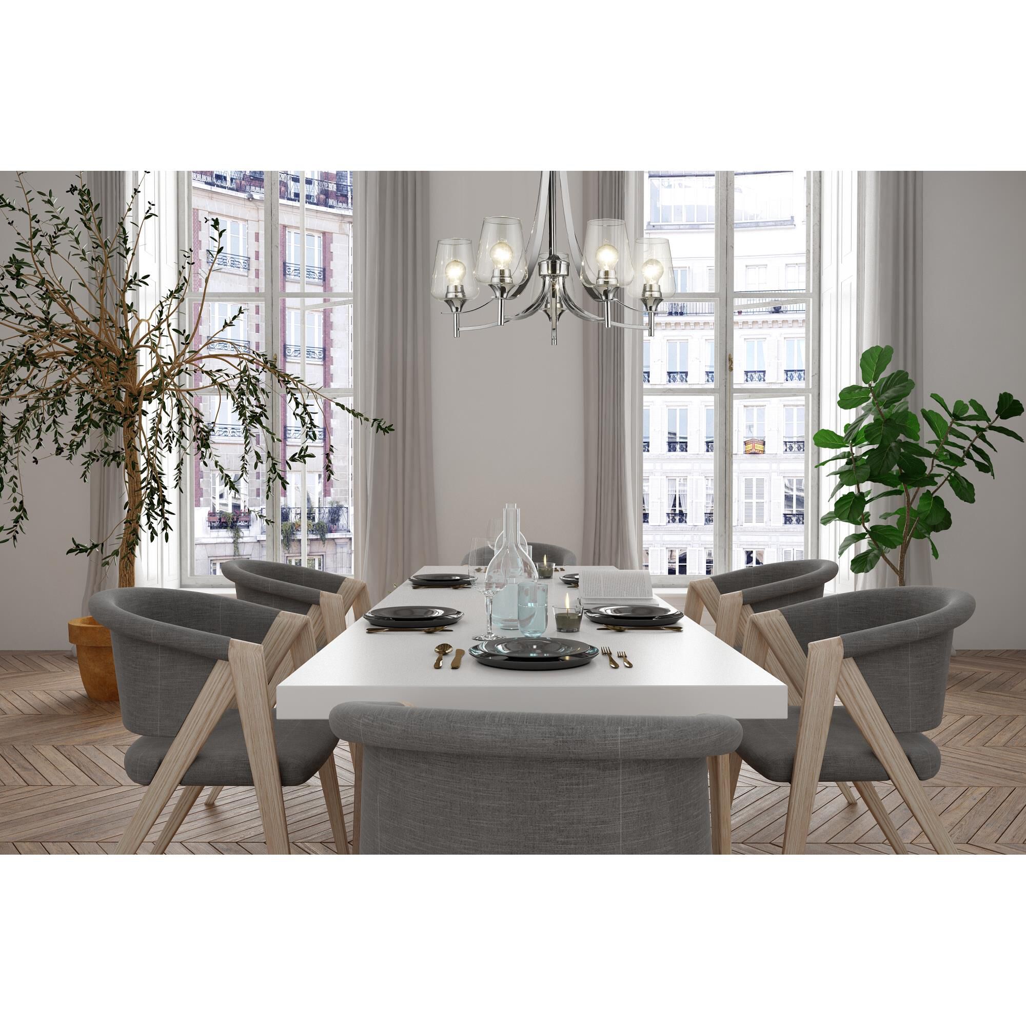 Joliet 25 Inch 5 Light Chandelier by Z-Lite