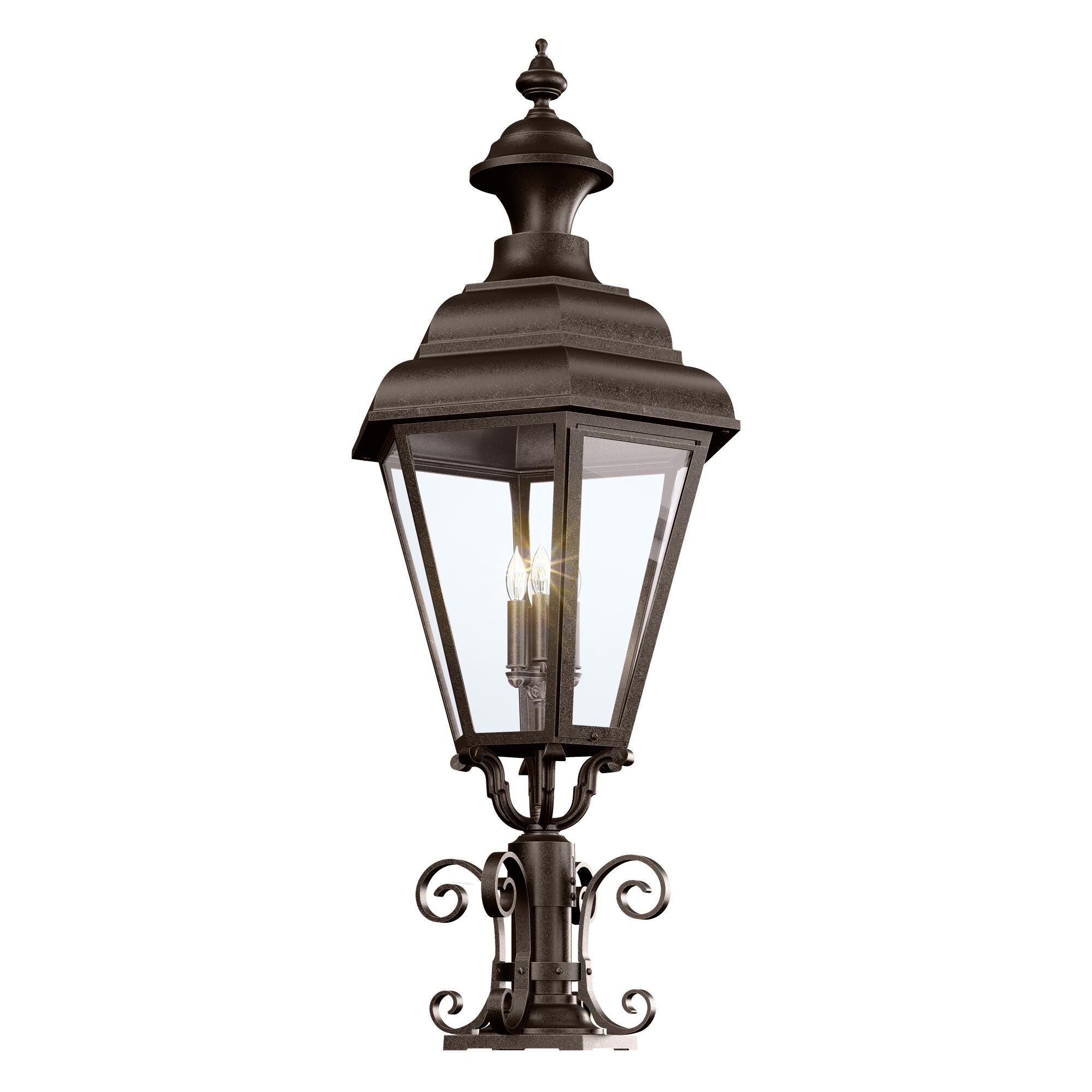Jamestown 52 Inch Tall 4 Light Outdoor Post Lamp by Hanover Lantern