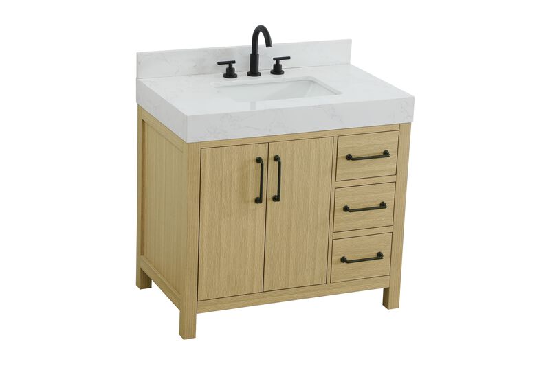 Nathan 36 Inch Bath Vanity by Elegant Dcor