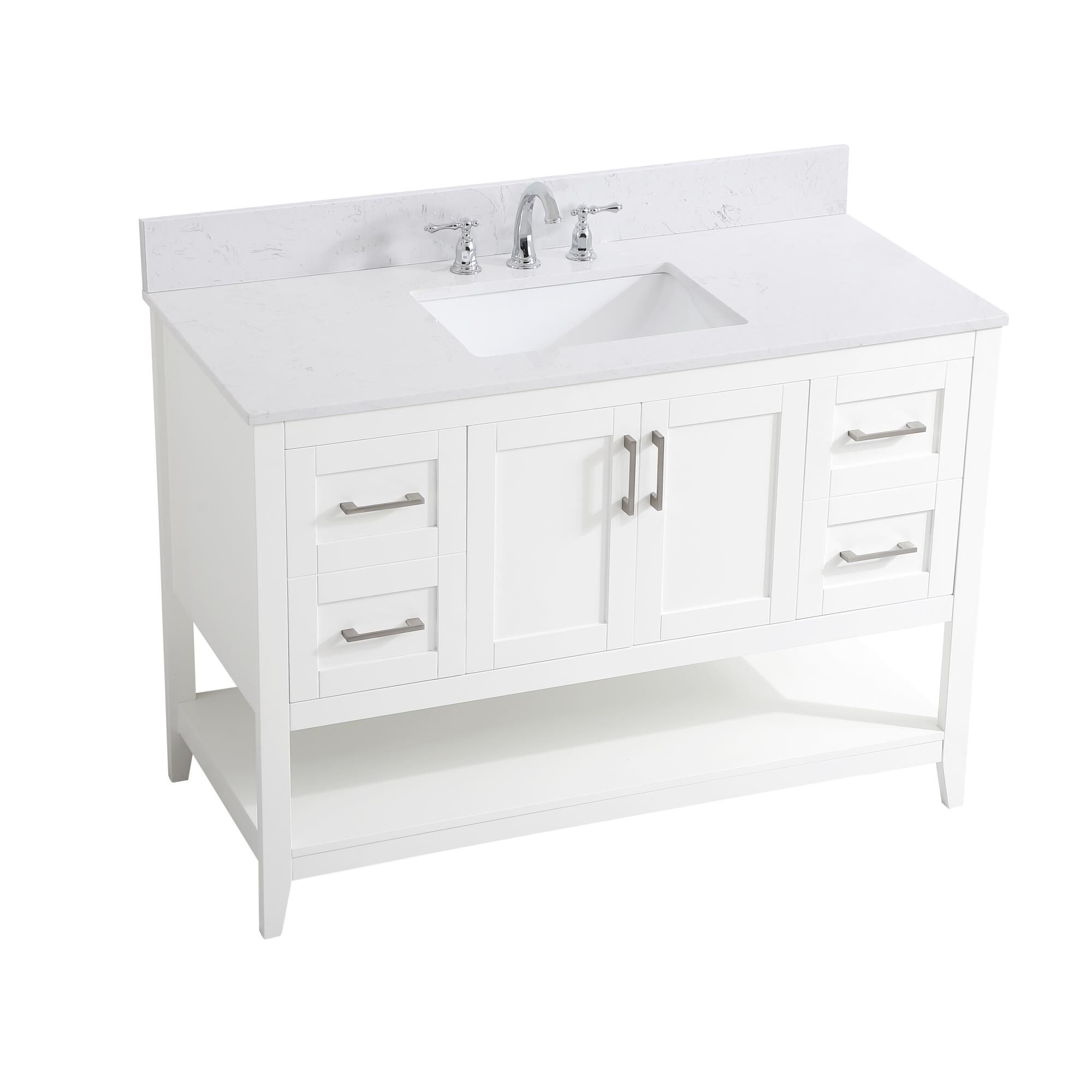 Shown in White finish