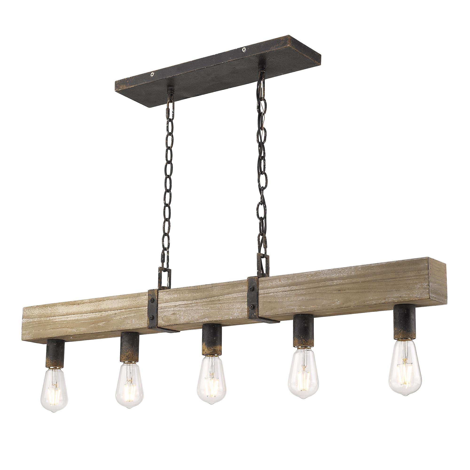 Garrett 39 Inch Large Pendant by Golden Lighting