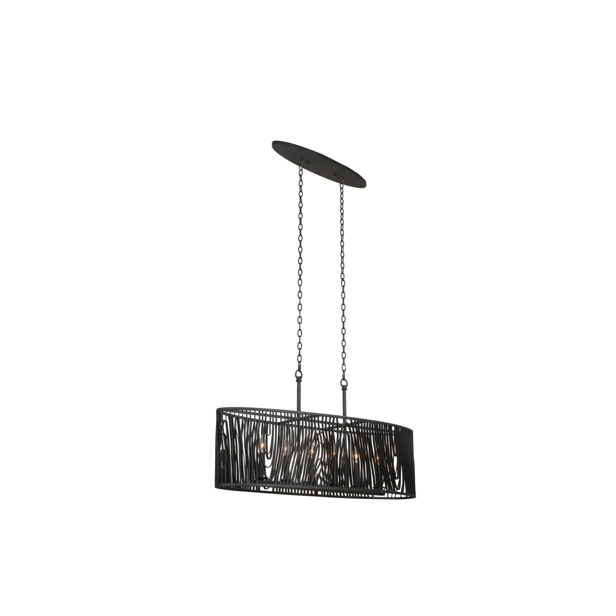 Morre 42 Inch 6 Light Linear Suspension Light by Kalco Lighting