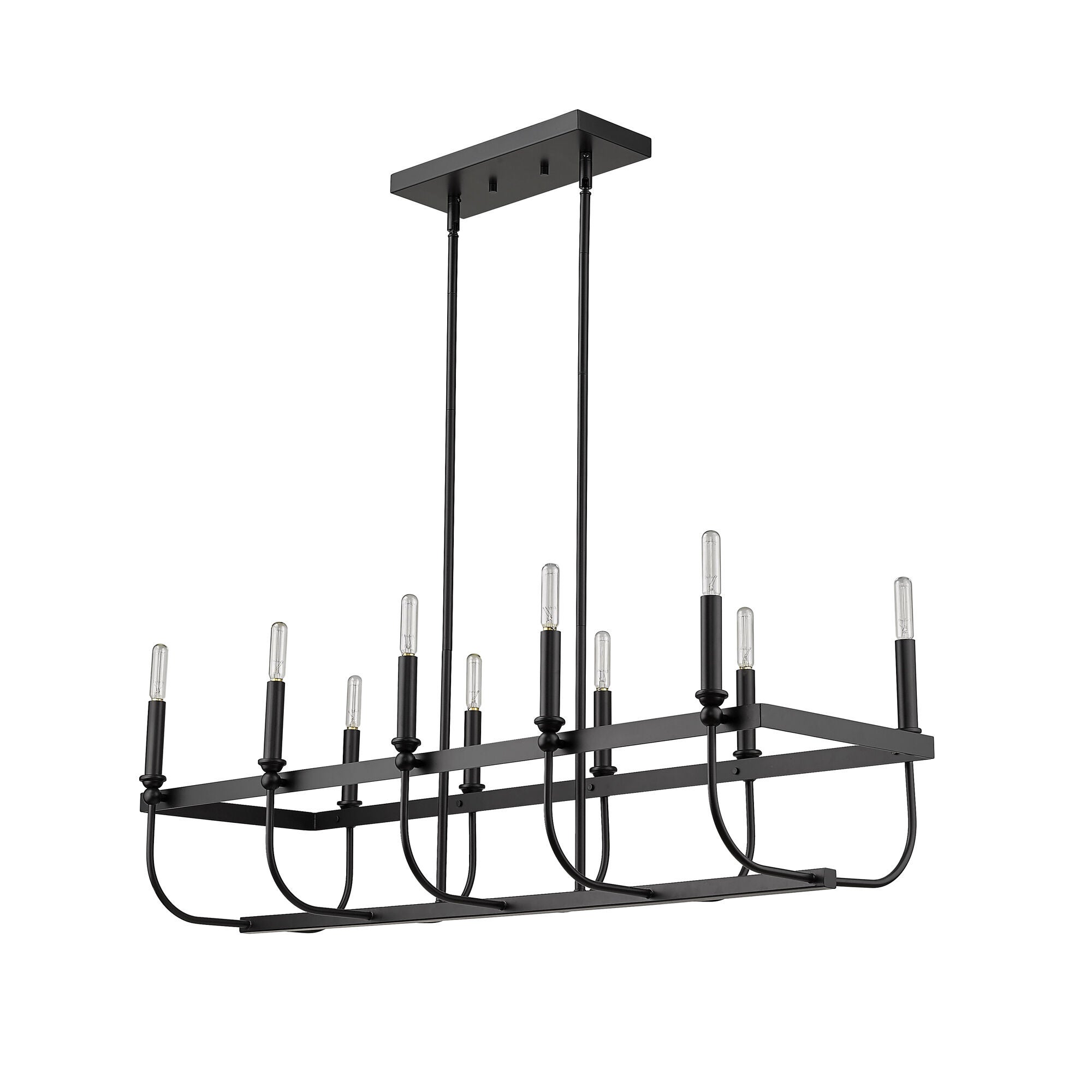 Shown in Matte Black finish and -- glass and -- shade