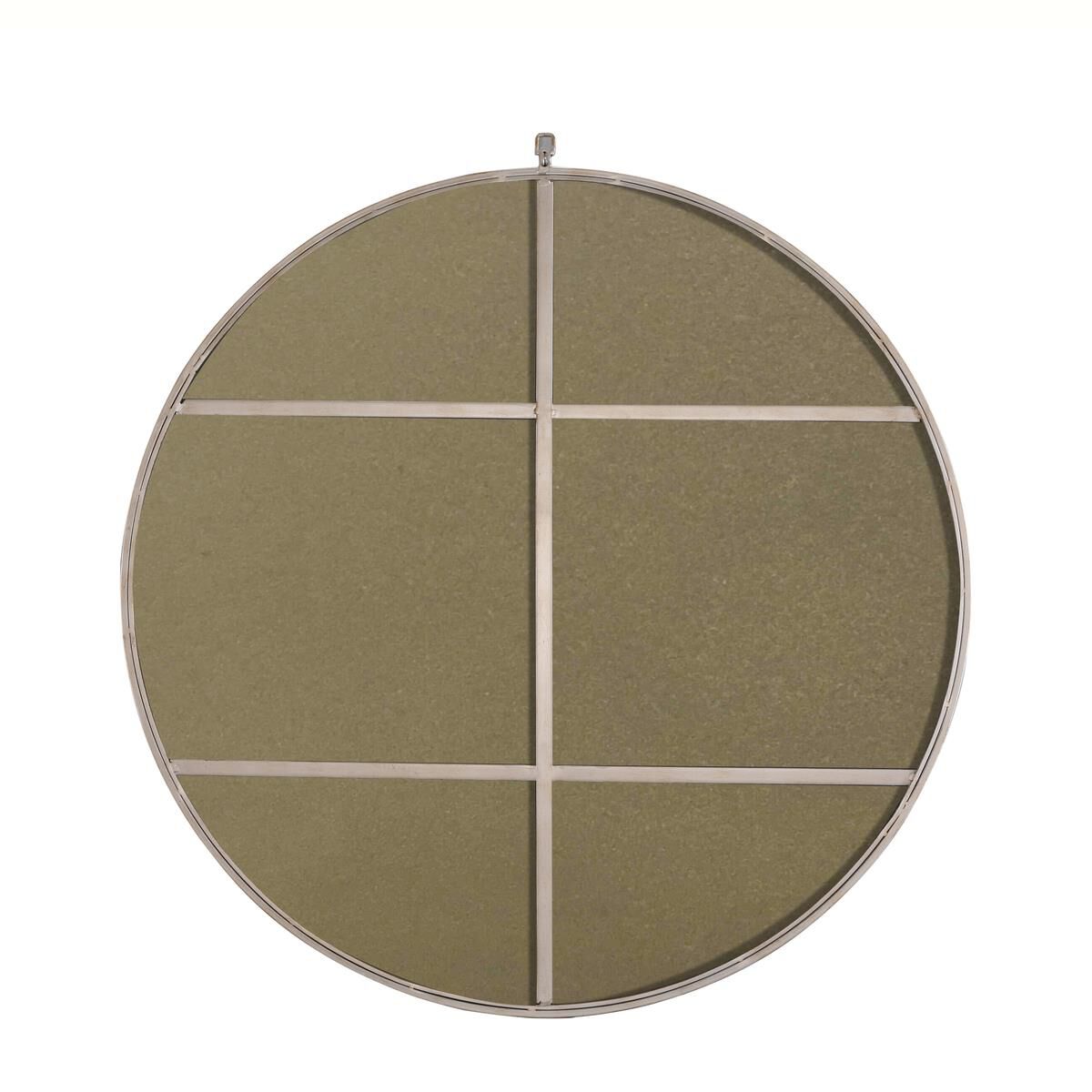 Shown in Silver finish and Clear Mirror Beveled glass