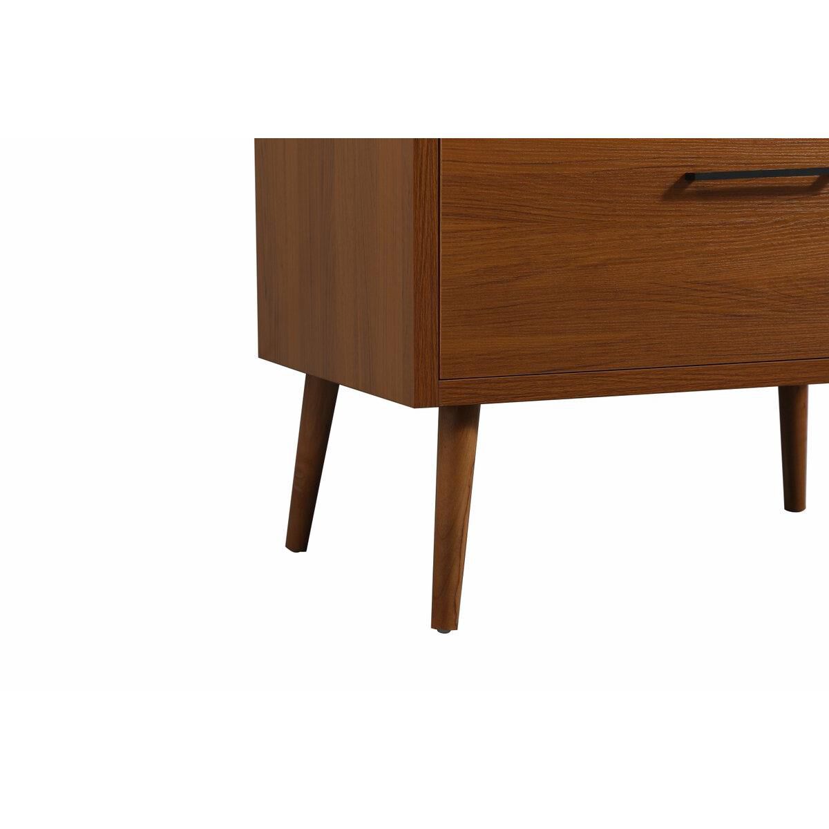 Shown in Teak finish and With Backsplash accent