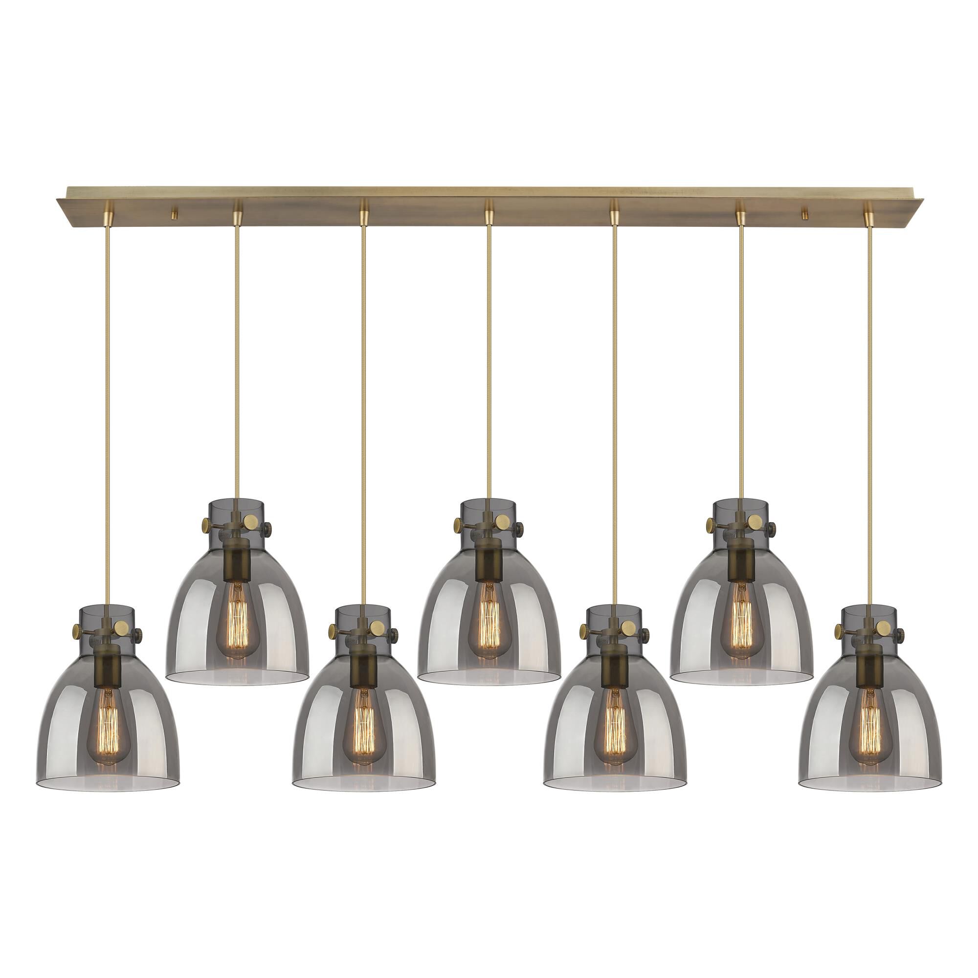 Bruno Marashlian Newton Bell 51 Inch 7 Light Linear Suspension Light by Innovations Lighting