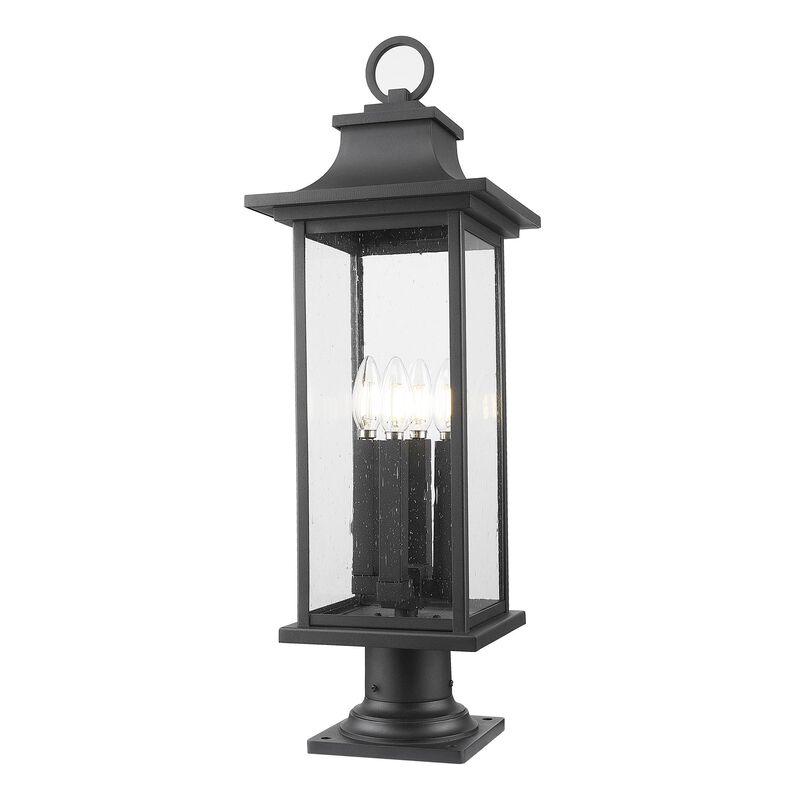 Tiberius 27 Inch Outdoor Pier Lamp by Z Lite