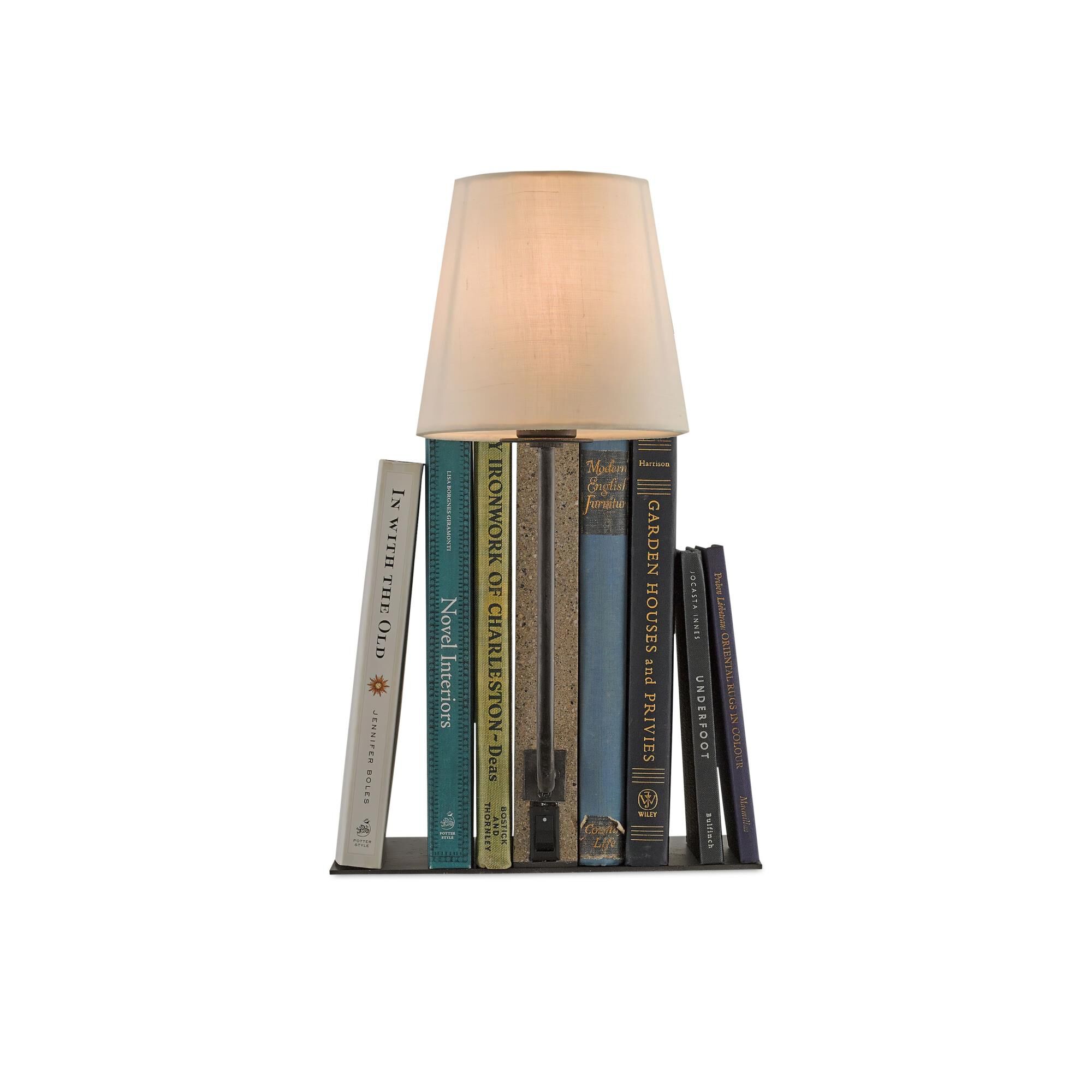 Shown in Polished Concrete/Aged Steel finish and Included shade