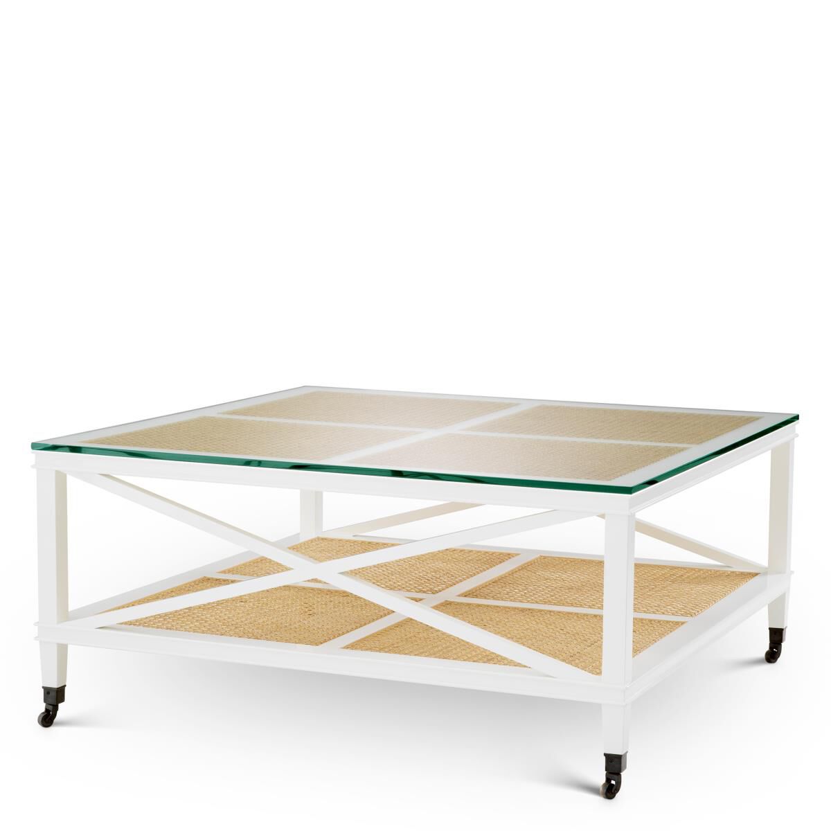 Shown in Black, Natural Cane, Clear Glass finish