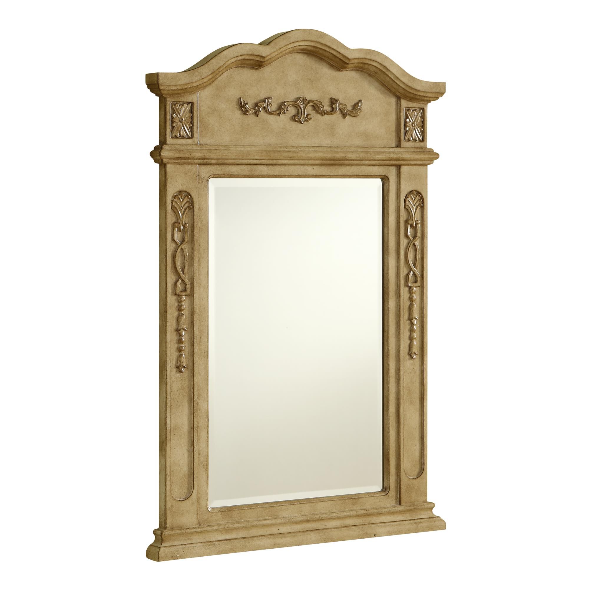 Shown in Antique Beige finish and Clear glass
