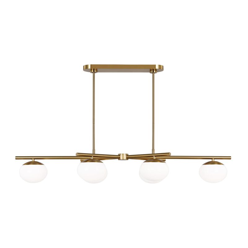 Ellen DeGeneres Lune 50 Inch 4 Light Linear Chandelier by Visual Comfort Studio