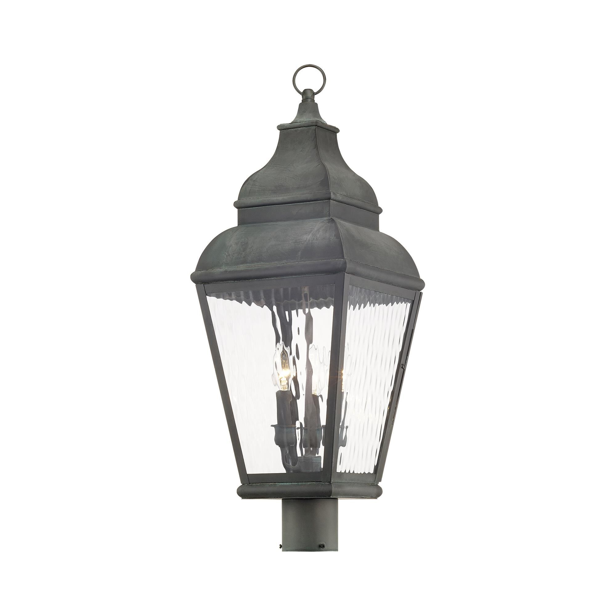 Exeter 29 Inch Tall 3 Light Outdoor Post Lamp by Livex Lighting