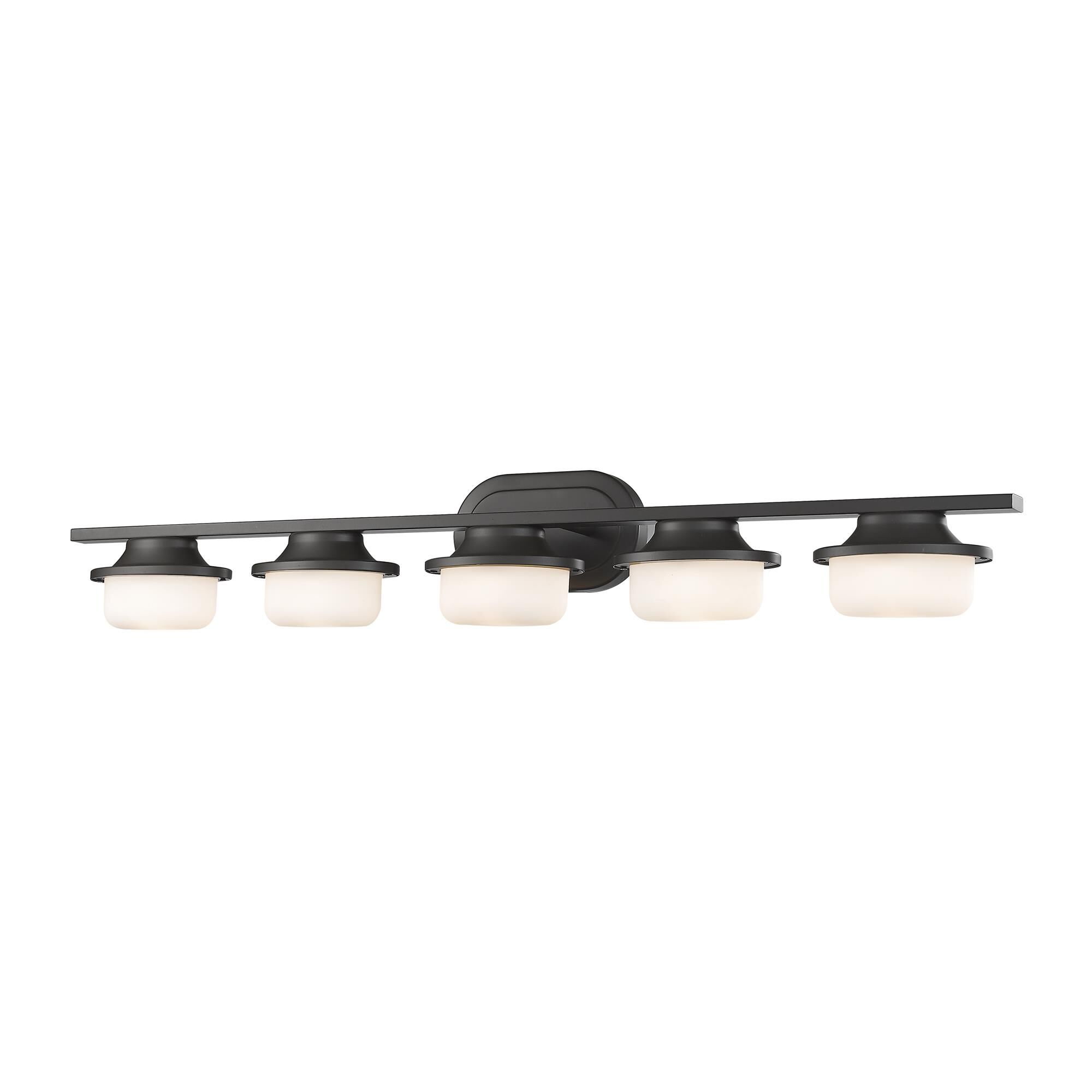 Shown in Bronze finish and Glass shade