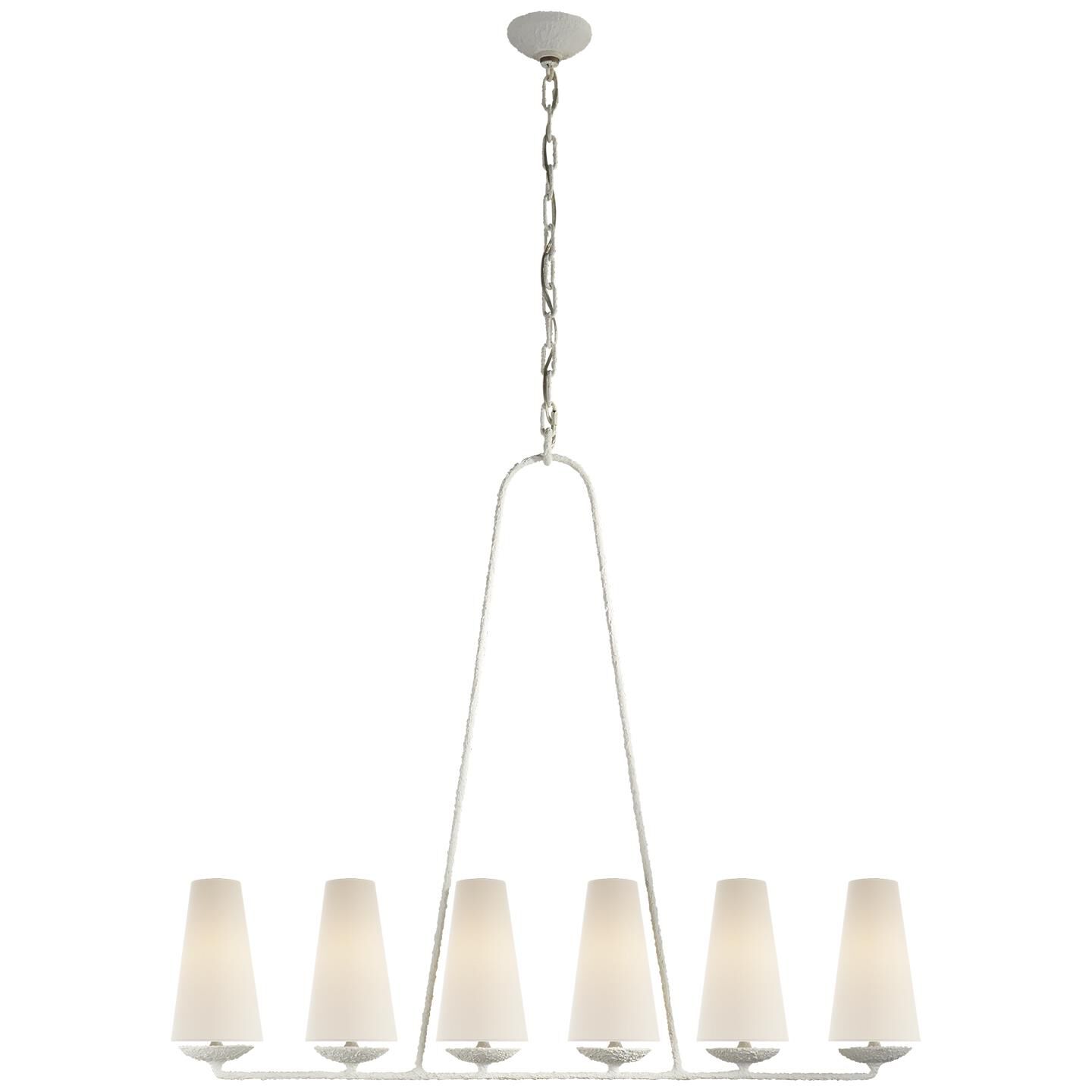 AERIN Fontaine 45 Inch 6 Light Linear Suspension Light by Visual Comfort Signature Collection