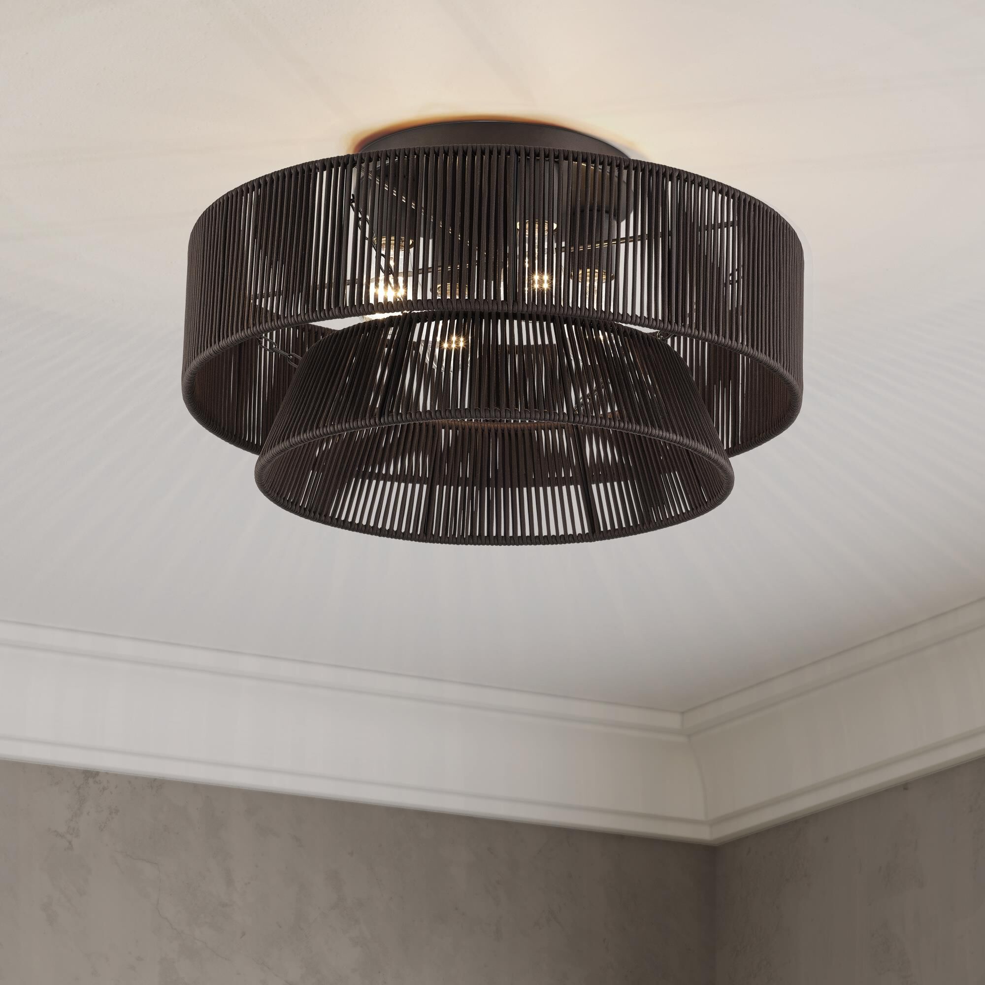 Florell 21 Inch Semi Flush Mount by Livex Lighting