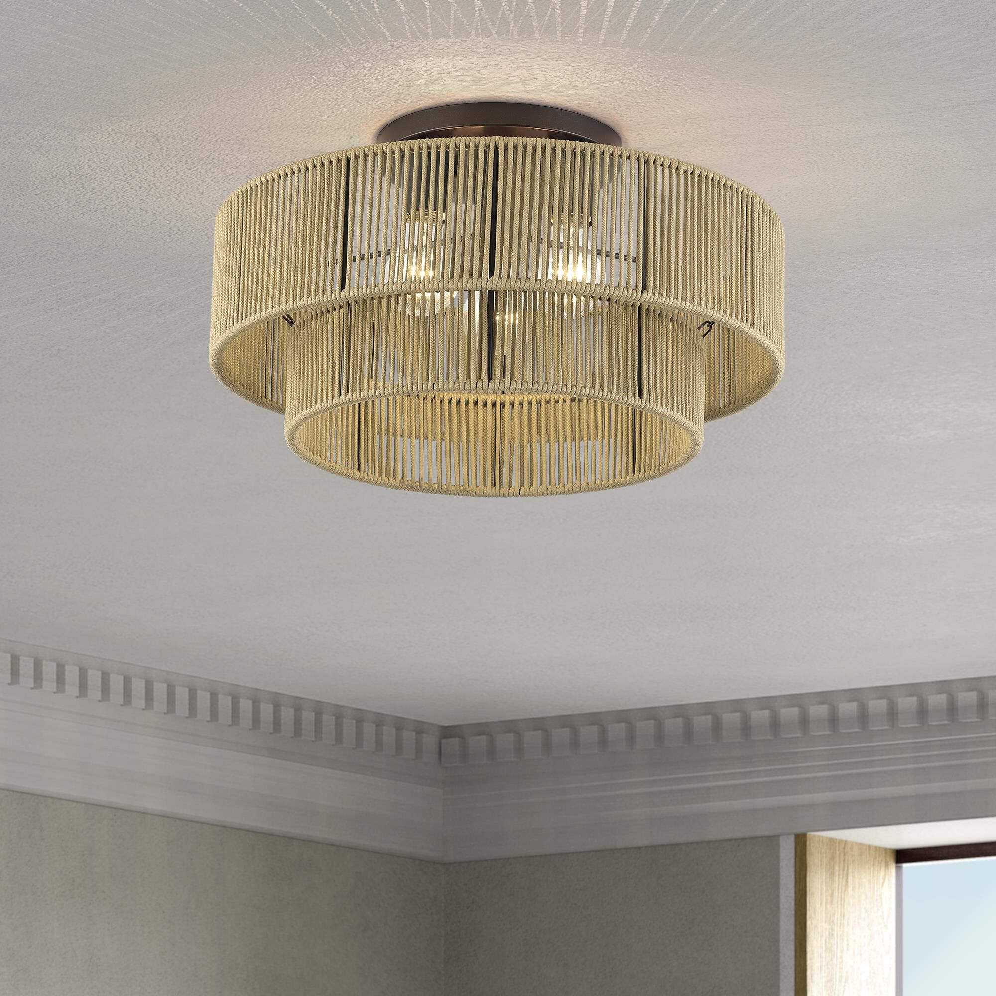 Acordia 18 Inch Semi Flush Mount by Livex Lighting