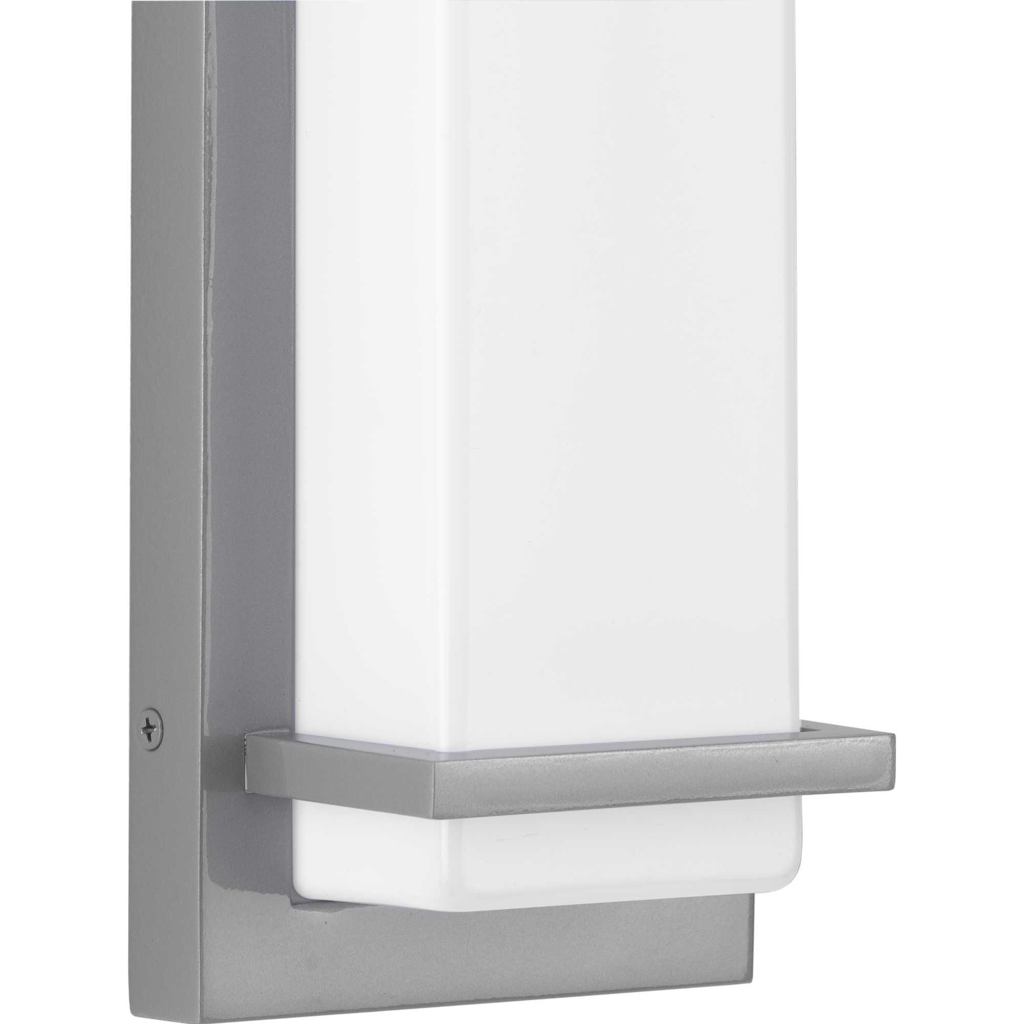 Shown in Metallic Gray finish and White glass