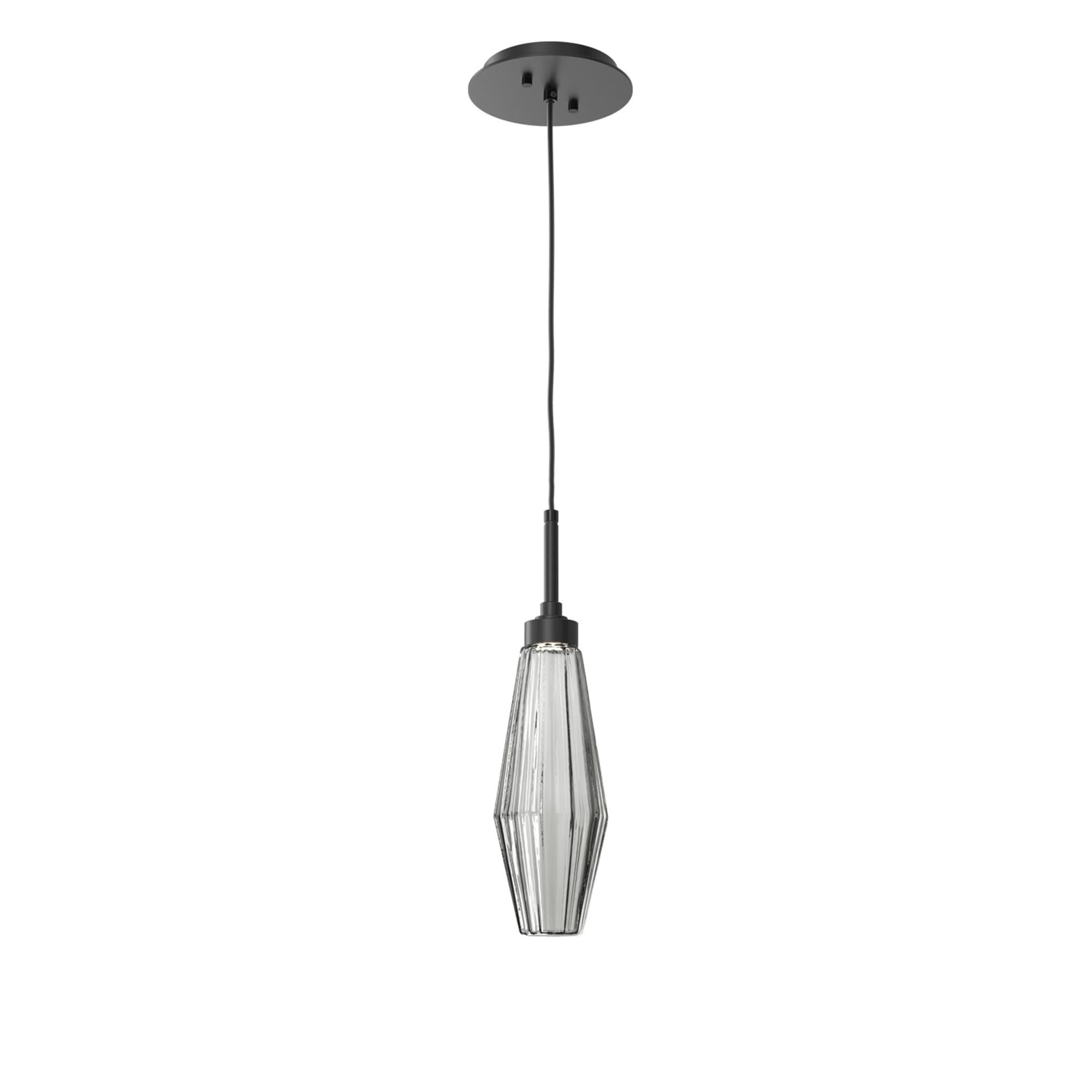 Shown in Matte Black finish and Optic Rib Smoke glass