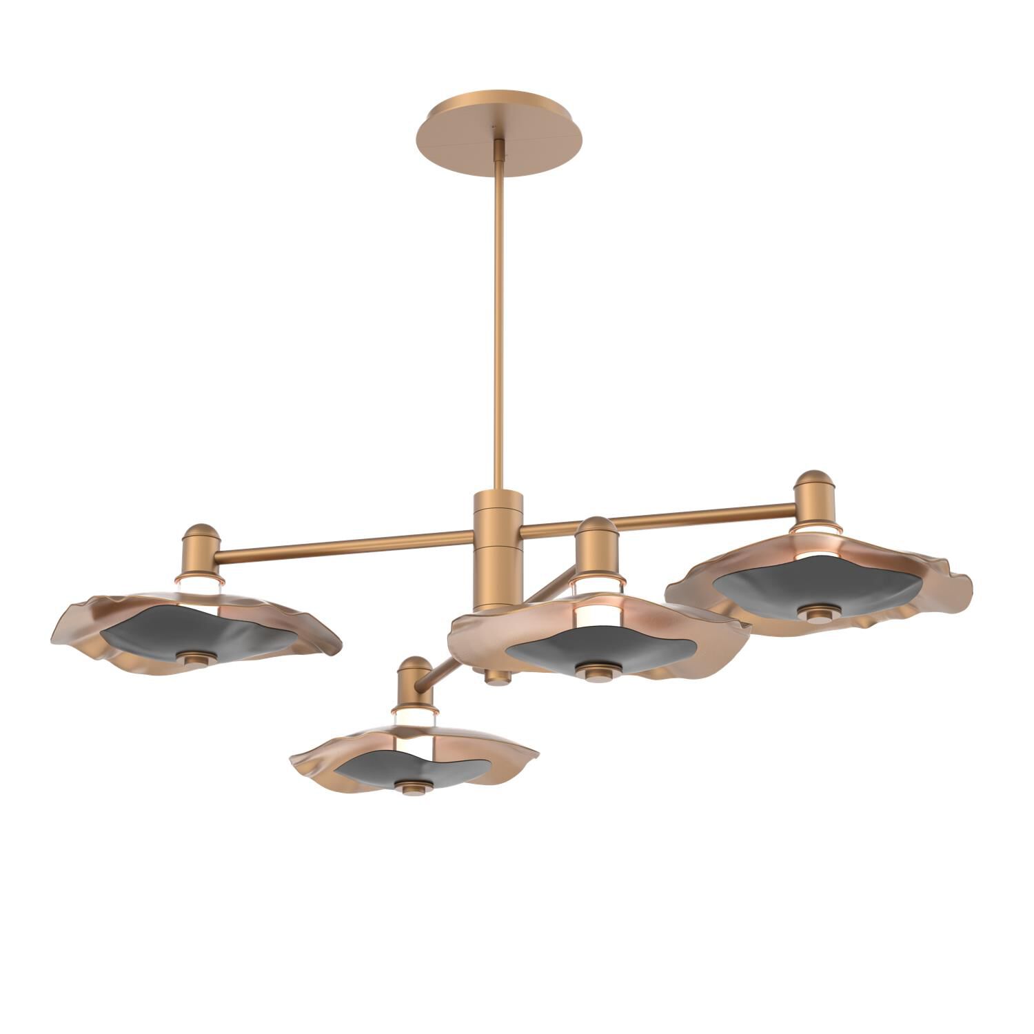 Shown in Novel Brass finish and Matte Black accent