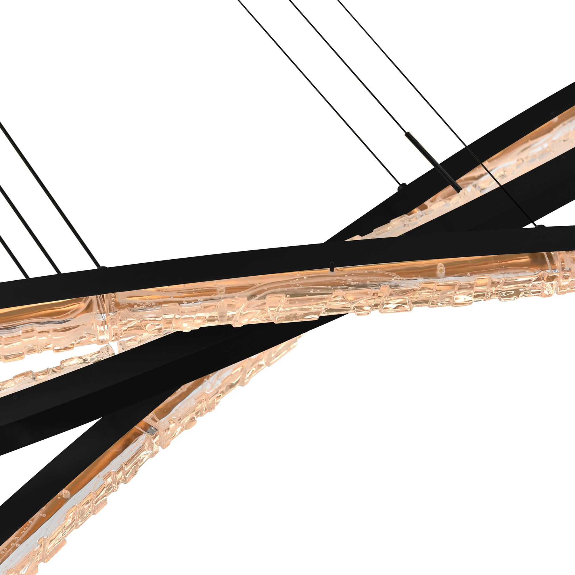 Shown in Black finish and Clear glass