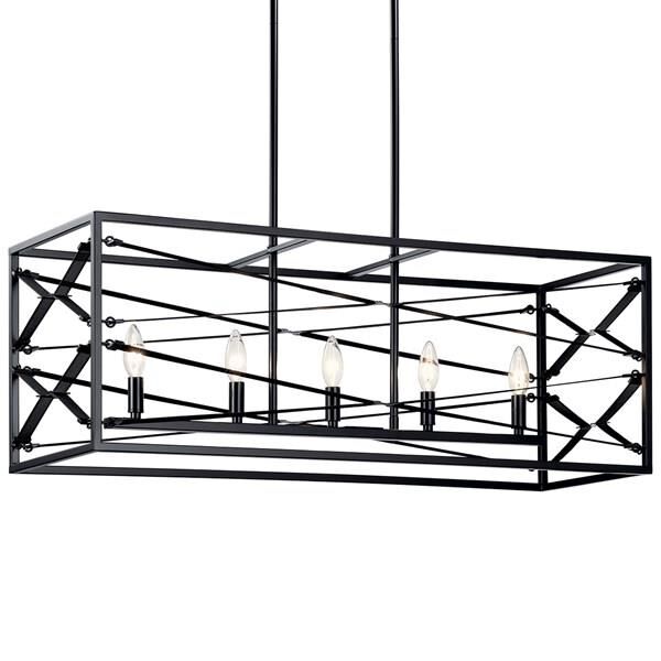 Sevan 37 Inch 5 Light Linear Suspension Light by Kichler Lighting