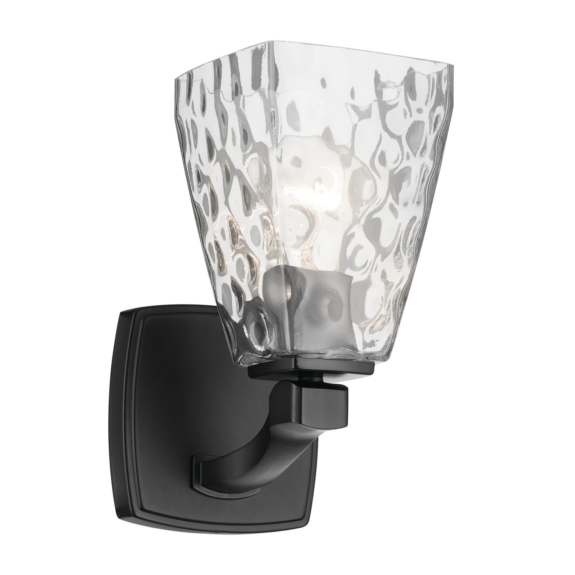 Shown in Black finish and Clear Water glass