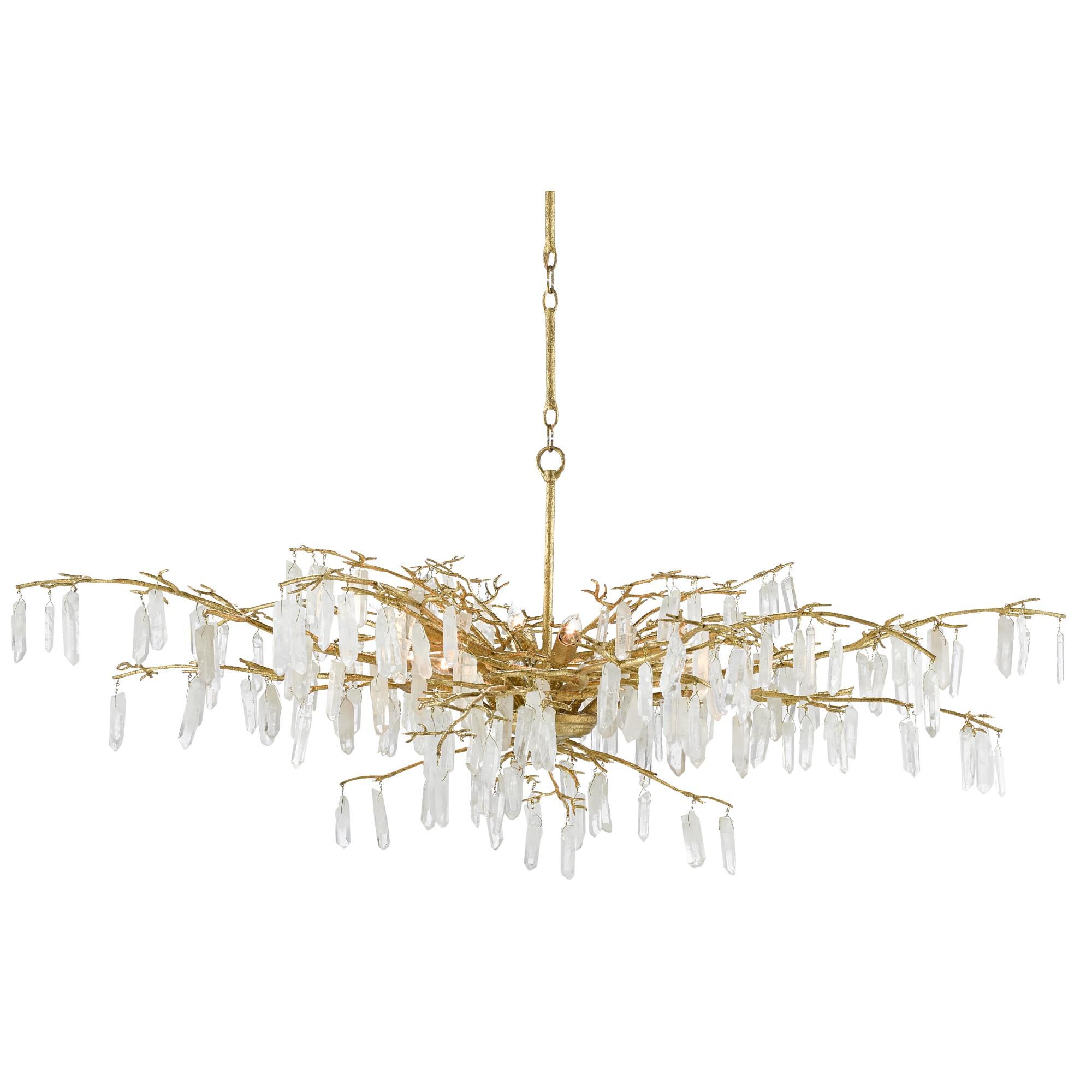 Aviva Stanoff Forest Dawn 8 Light Chandelier by Currey and Company