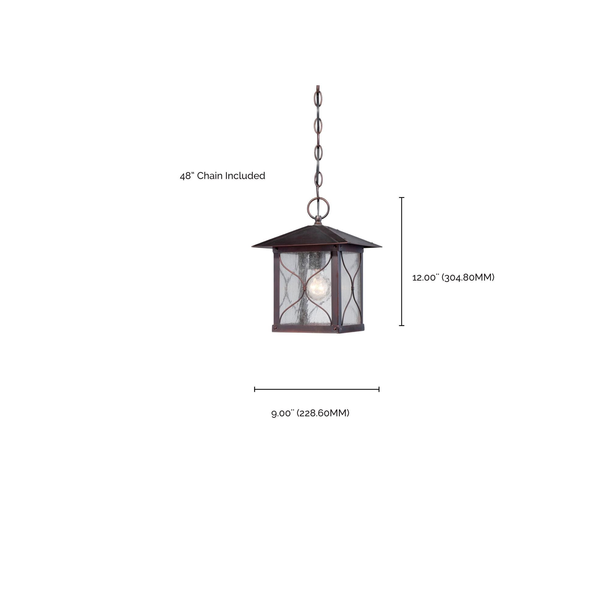Vega 12 Inch Tall 1 Light Outdoor Hanging Lantern by Nuvo Lighting