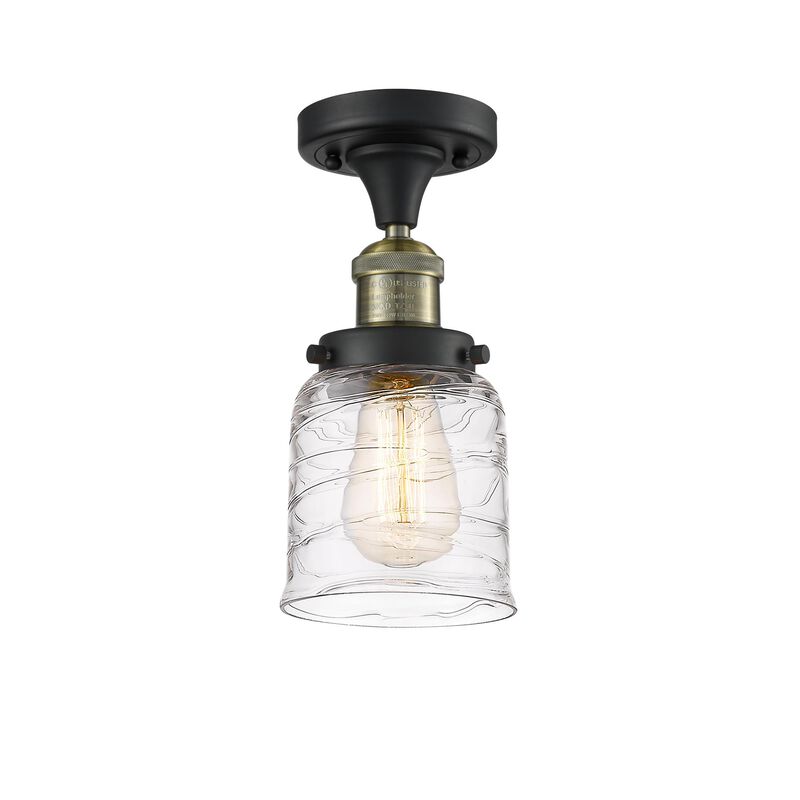 Bruno Marashlian Small Bell 5 Inch 1 Light Semi Flush Mount by Innovations Lighting