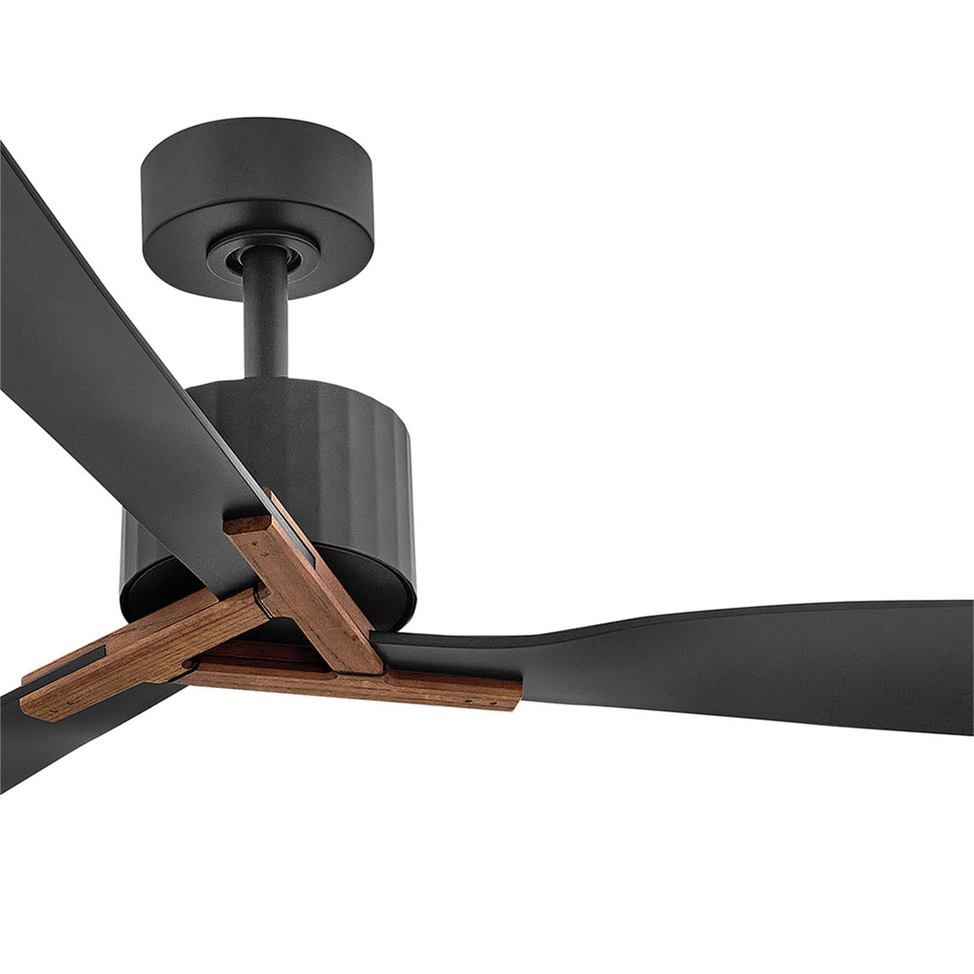 Shown in Matte Black finish and White Polycarbonate glass and Walnut accent