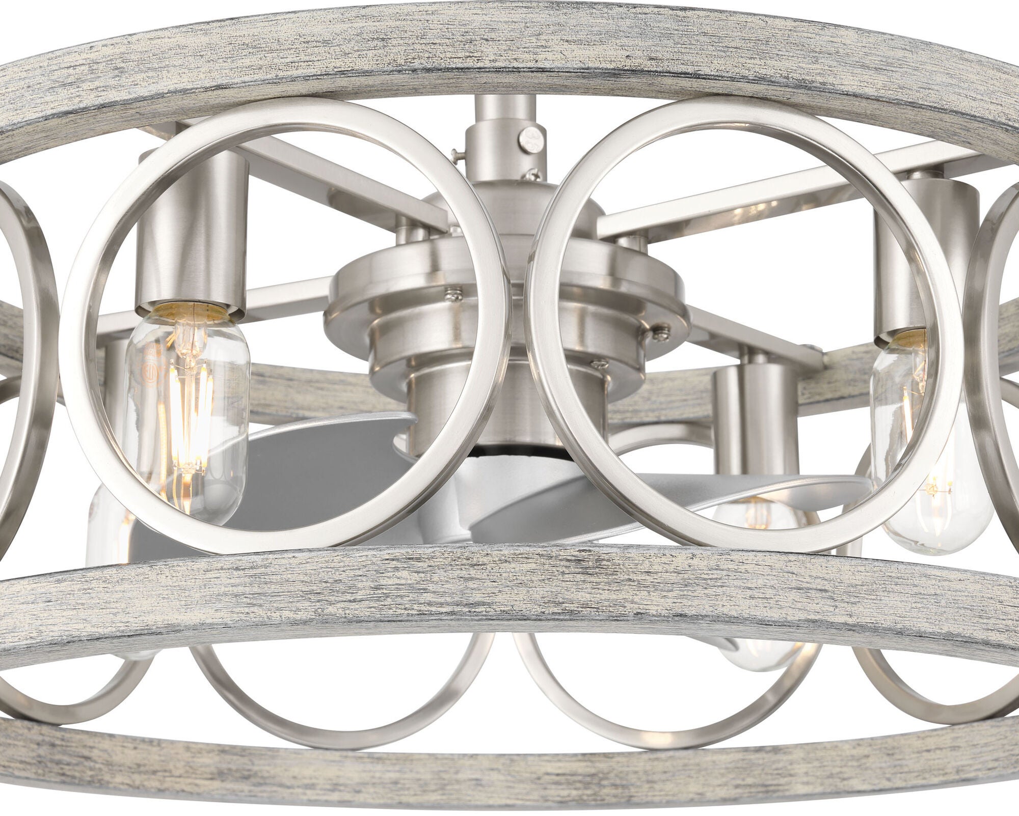 Haven 22 Inch Chandelier Ceiling Fan with Light Kit,