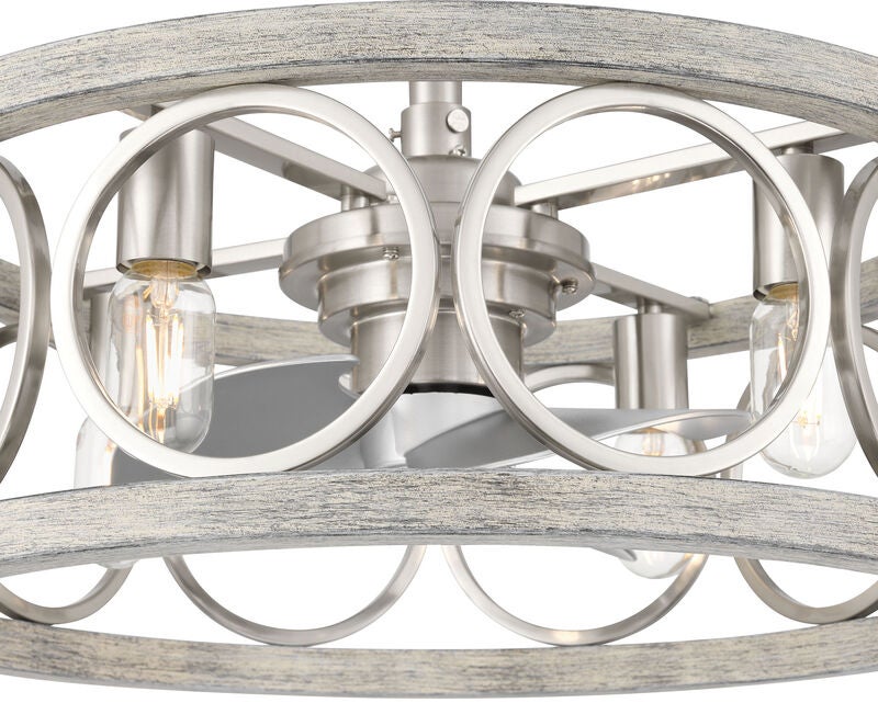 Haven 22 Inch Chandelier Ceiling Fan with Light Kit by Hunter Fan