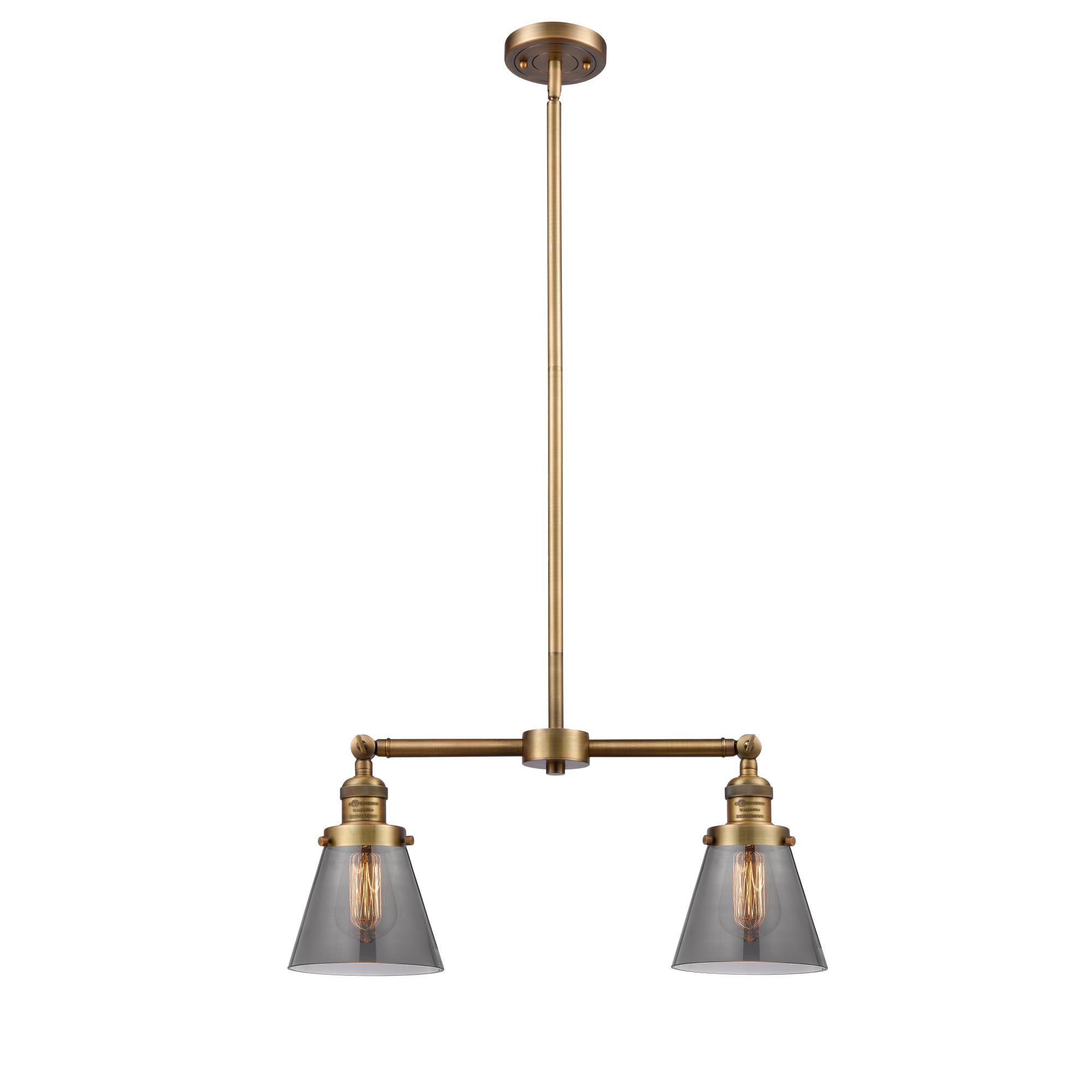 Bruno Marashlian Small Cone 21 Inch 2 Light Mini Chandelier by Innovations Lighting