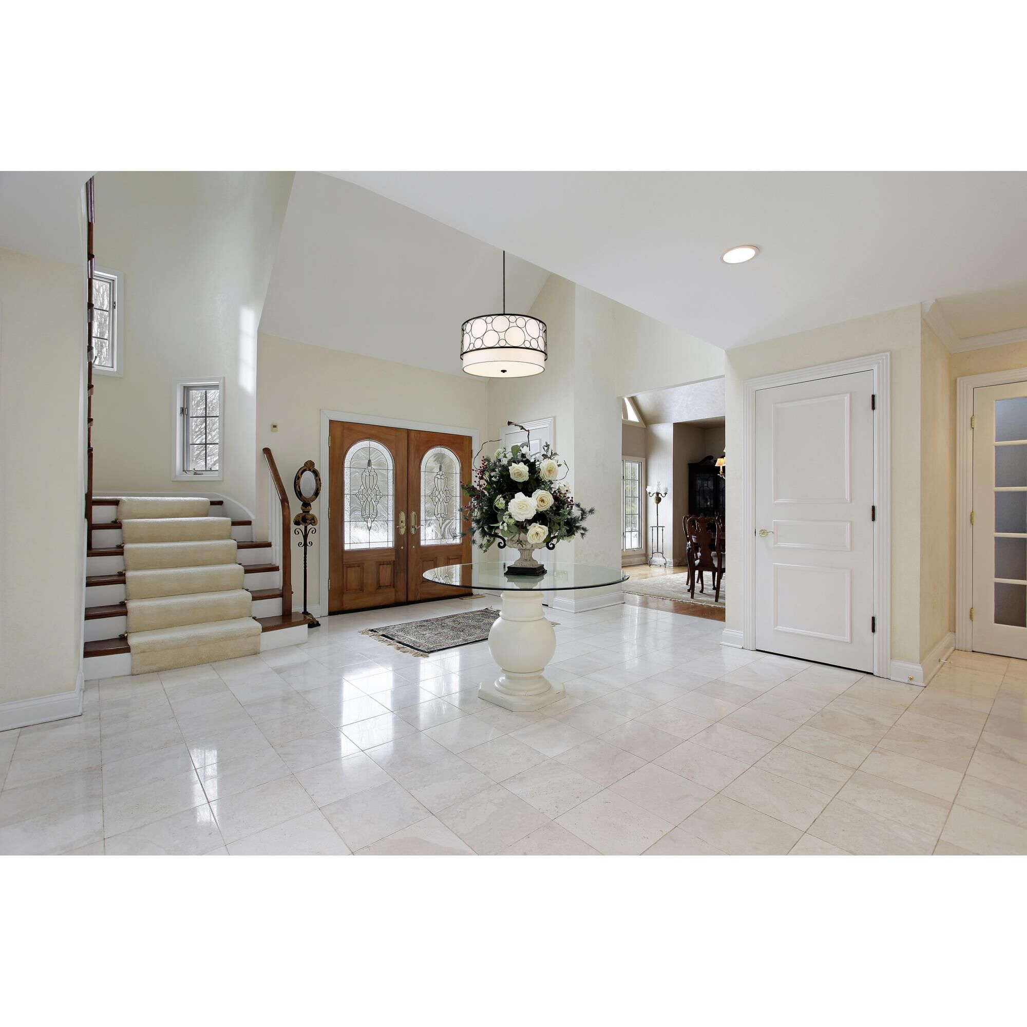 Shown in Matte Black finish and White glass and White shade