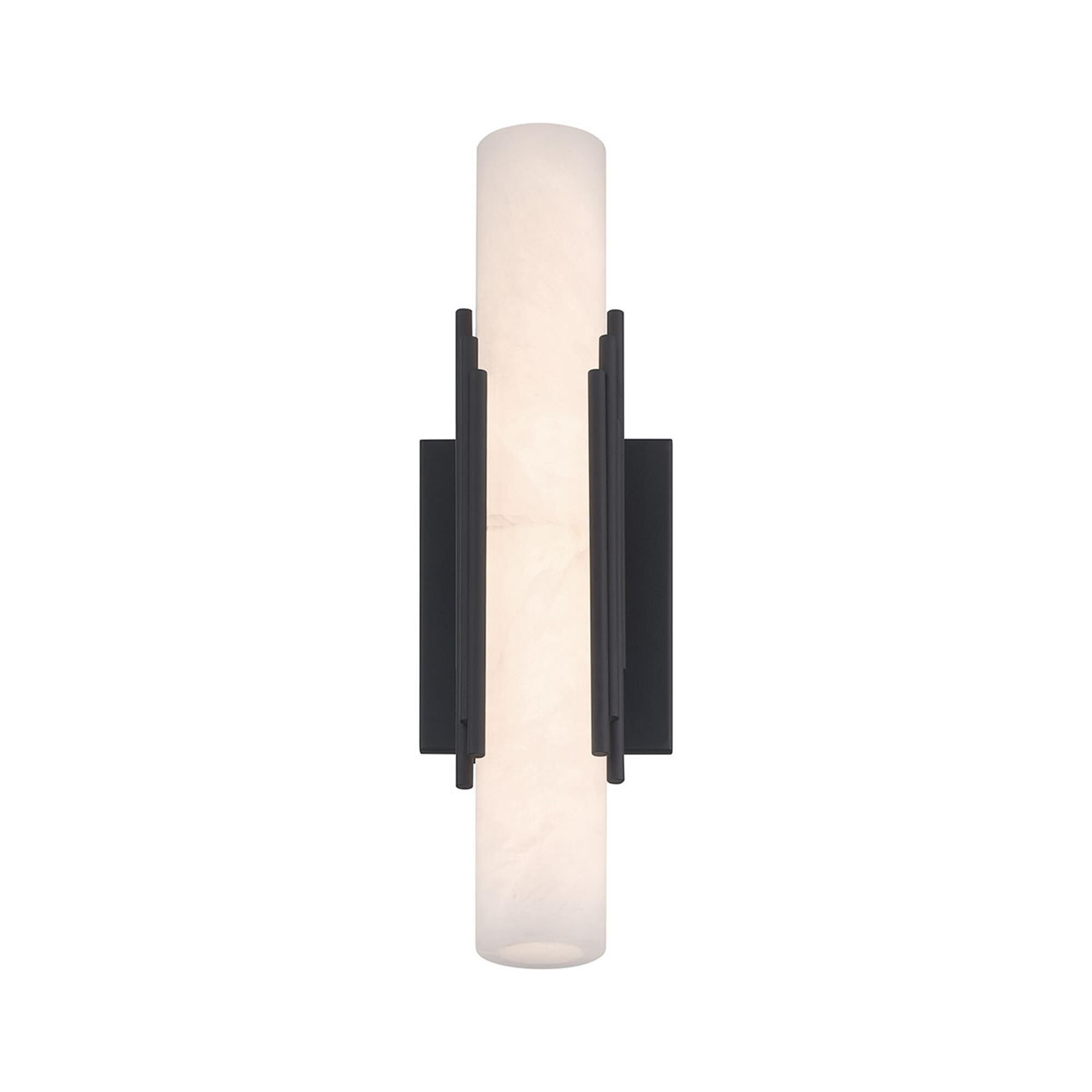 Shown in Bronze finish and Alabaster glass
