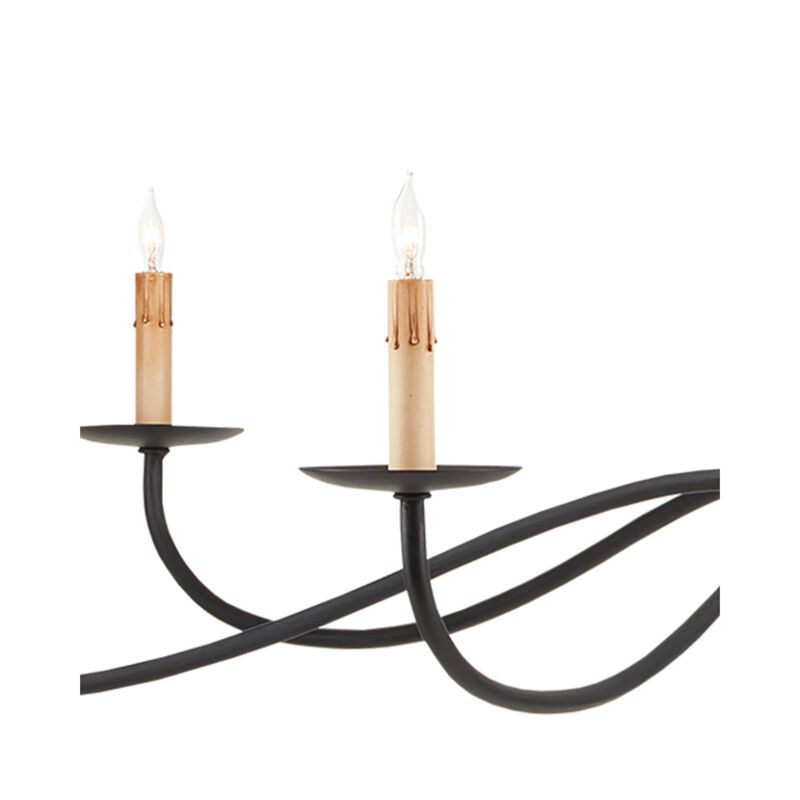 Saxon 63 Inch 6 Light Chandelier by Currey and Company
