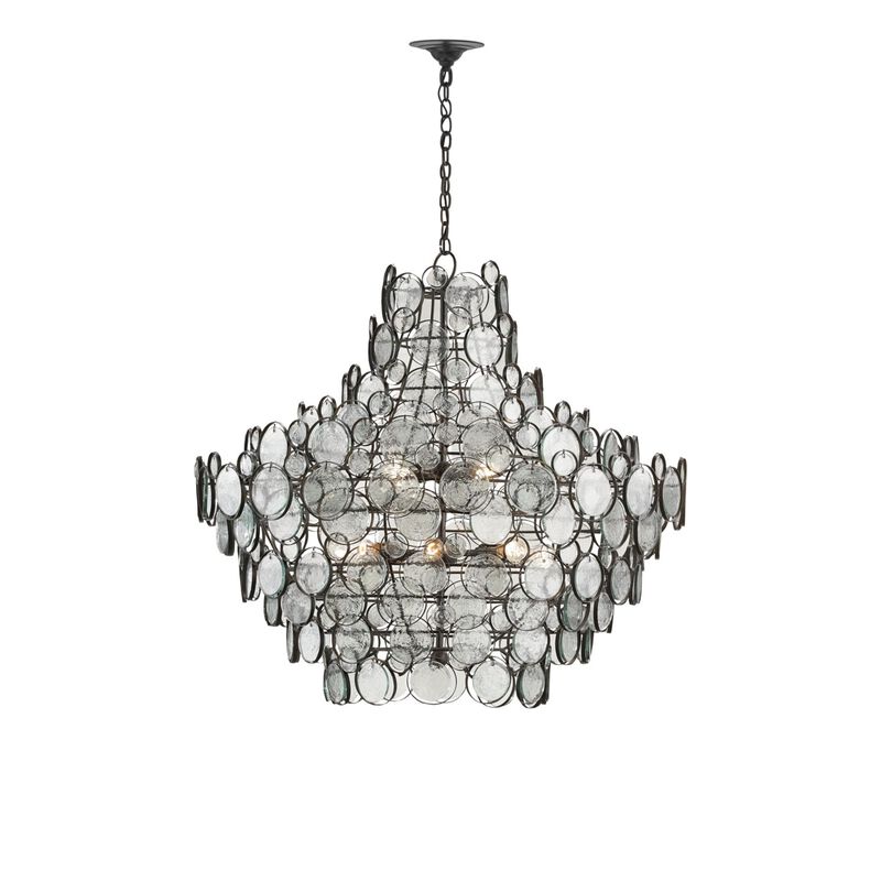Galahad 43 Inch 12 Light Chandelier by Currey and Company