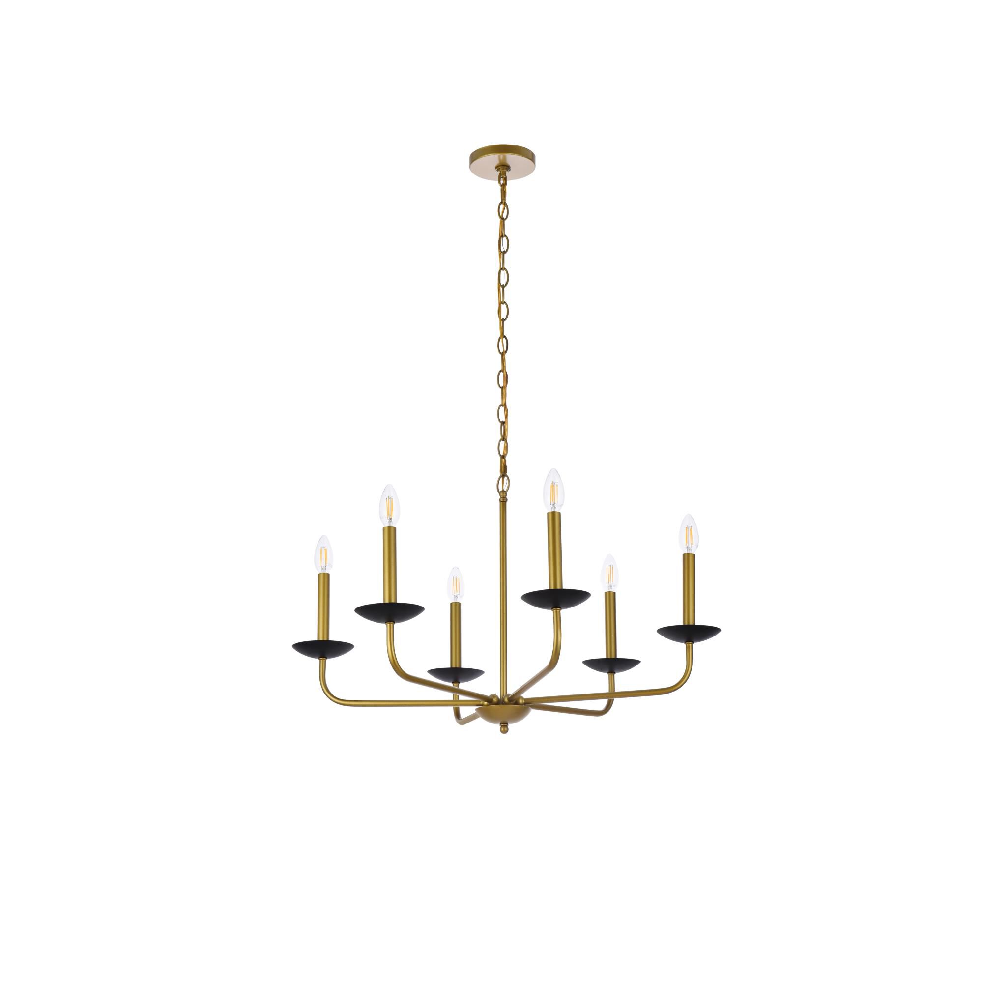 Shown in Black and Brass finish