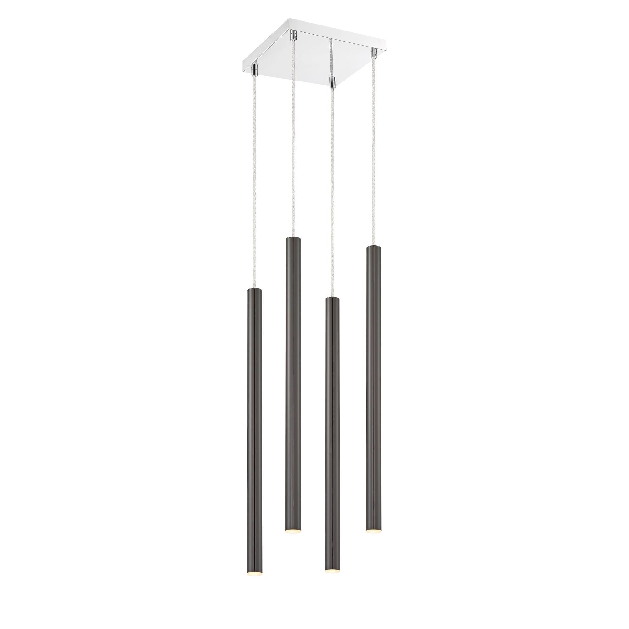 Shown in Chrome finish and Steel glass and Steel shade