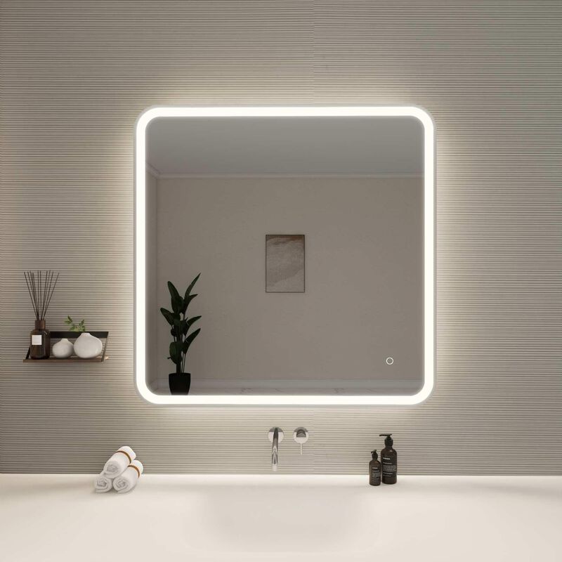 Harmoni 36 Inch LED Lighted Mirror by Elegant Decor