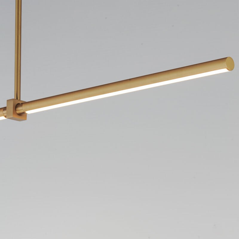 Dorian Large Linear Chandelier by ET2 Lighting