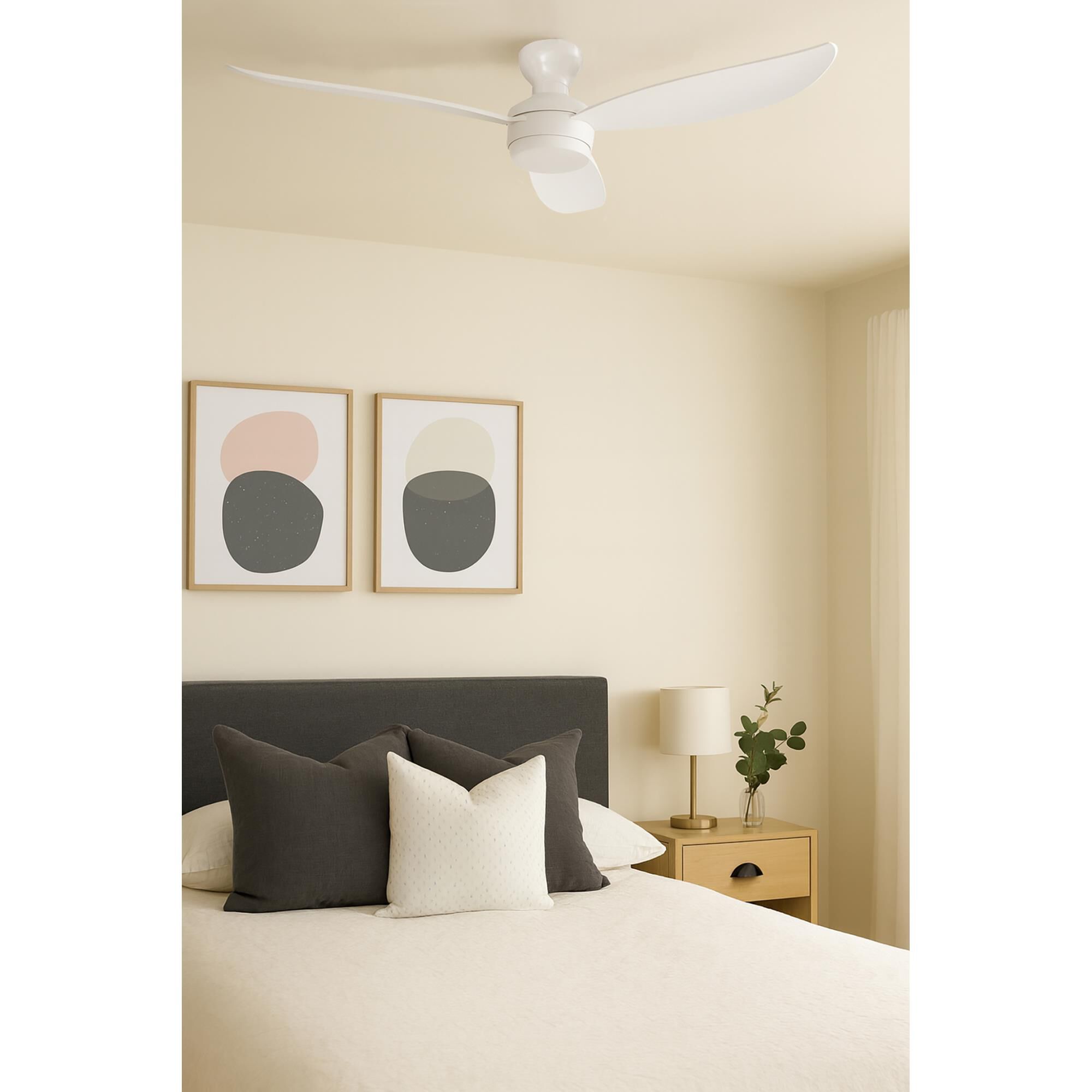 Shown in White finish and Frosted glass