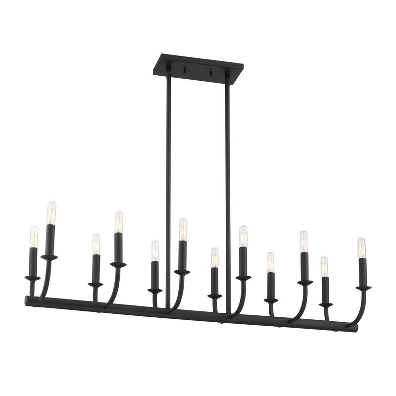 Bailey Medium Linear Chandelier by Crystorama