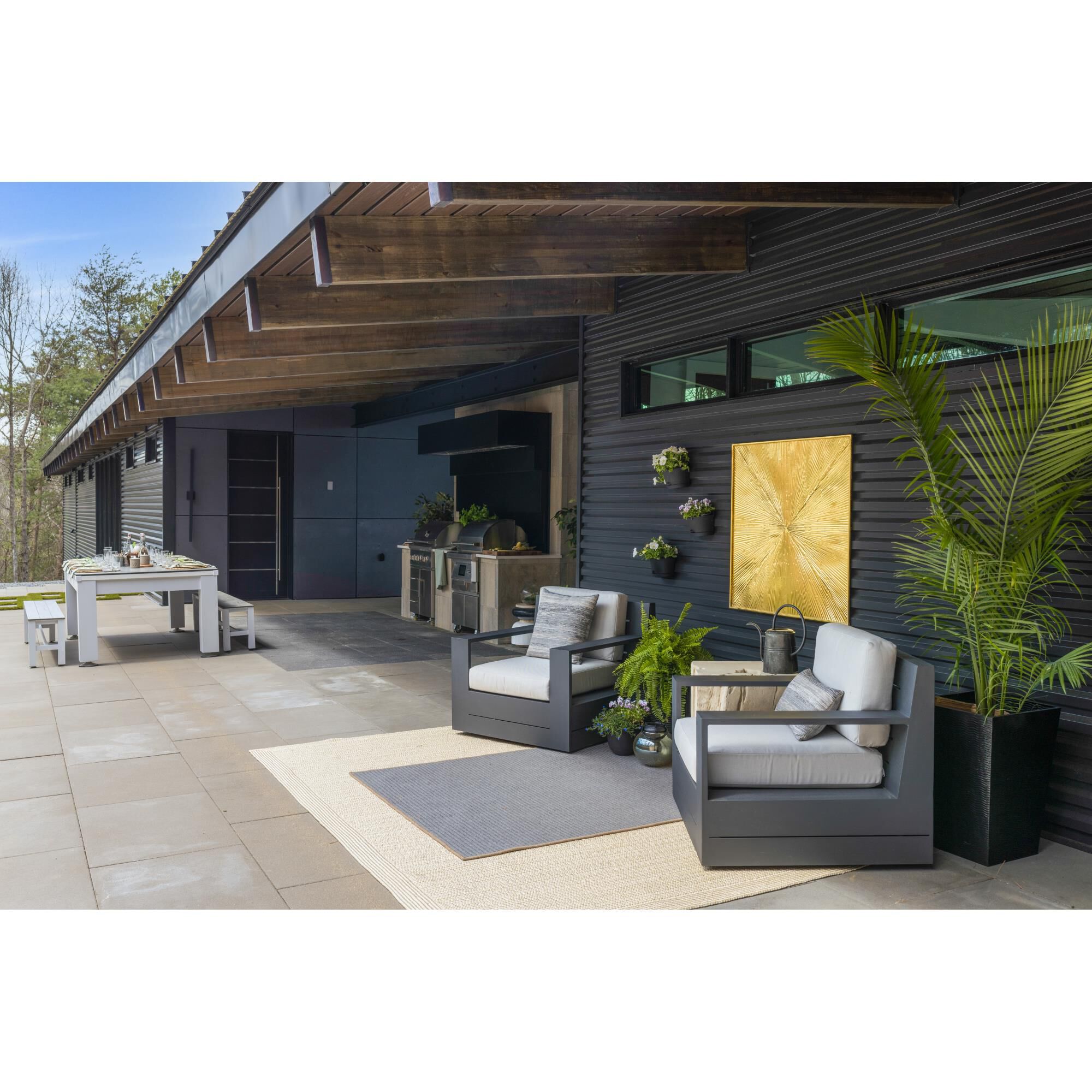 Alumilux Line 51 Inch Tall 2 Light LED Outdoor Wall Light by ET2 Lighting