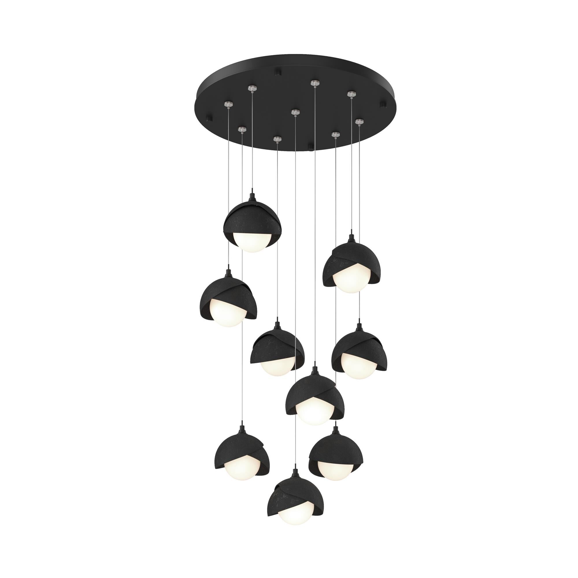 Shown in Black finish and Opal (Gg) glass and Black (10) accent
