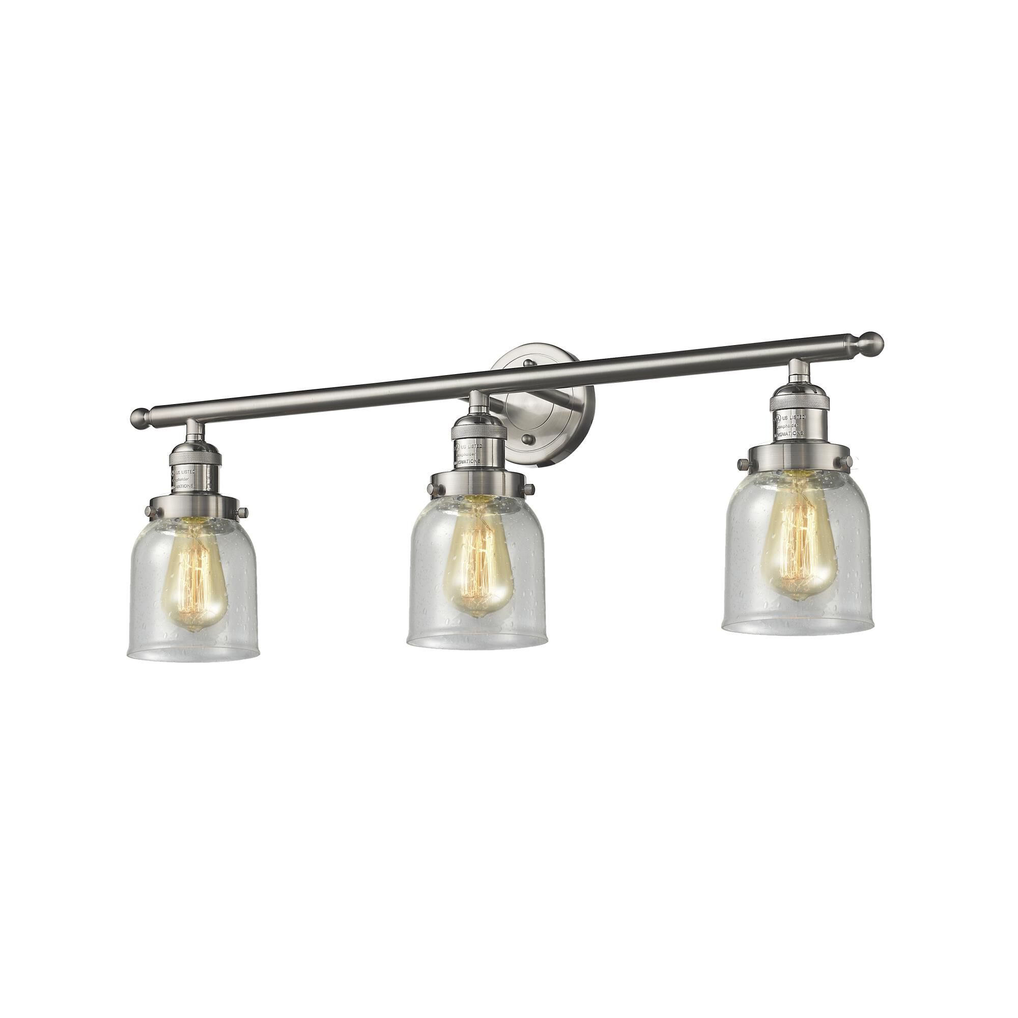 Bruno Marashlian Small Bell 30 Inch 3 Light Bath Vanity Light by Innovations Lighting